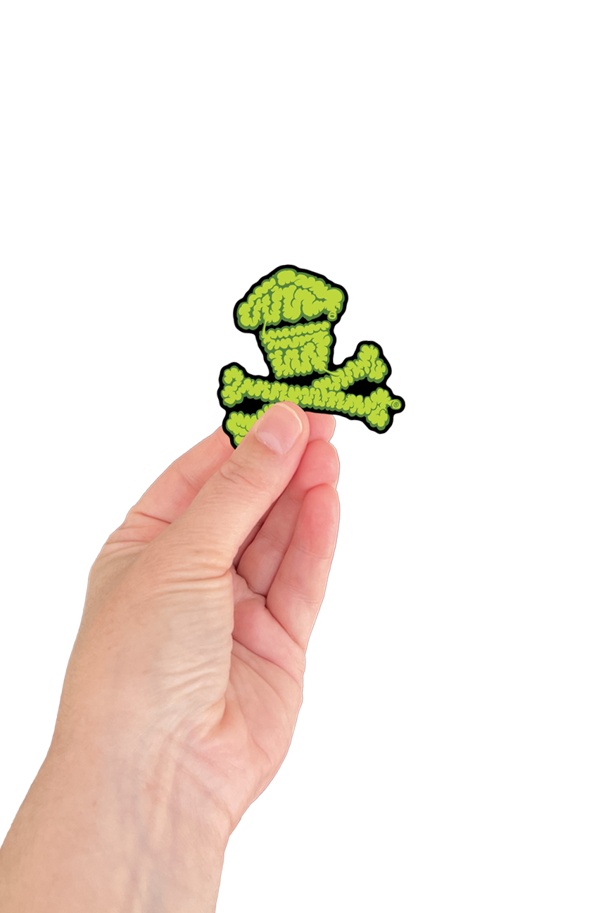6 MINI STICKER BUNDLE - Halloween Pattern Crossbones