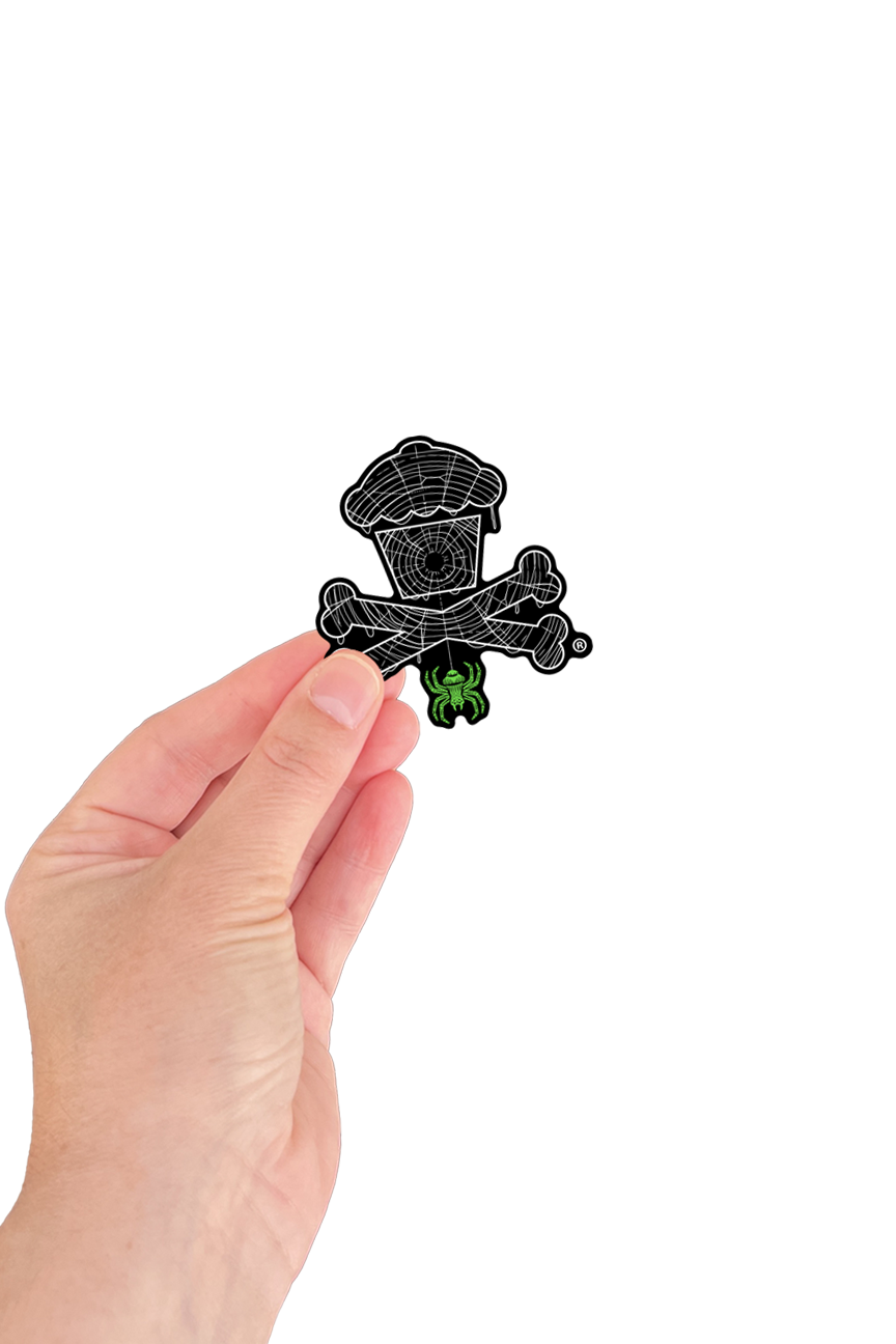 6 MINI STICKER BUNDLE - Halloween Pattern Crossbones