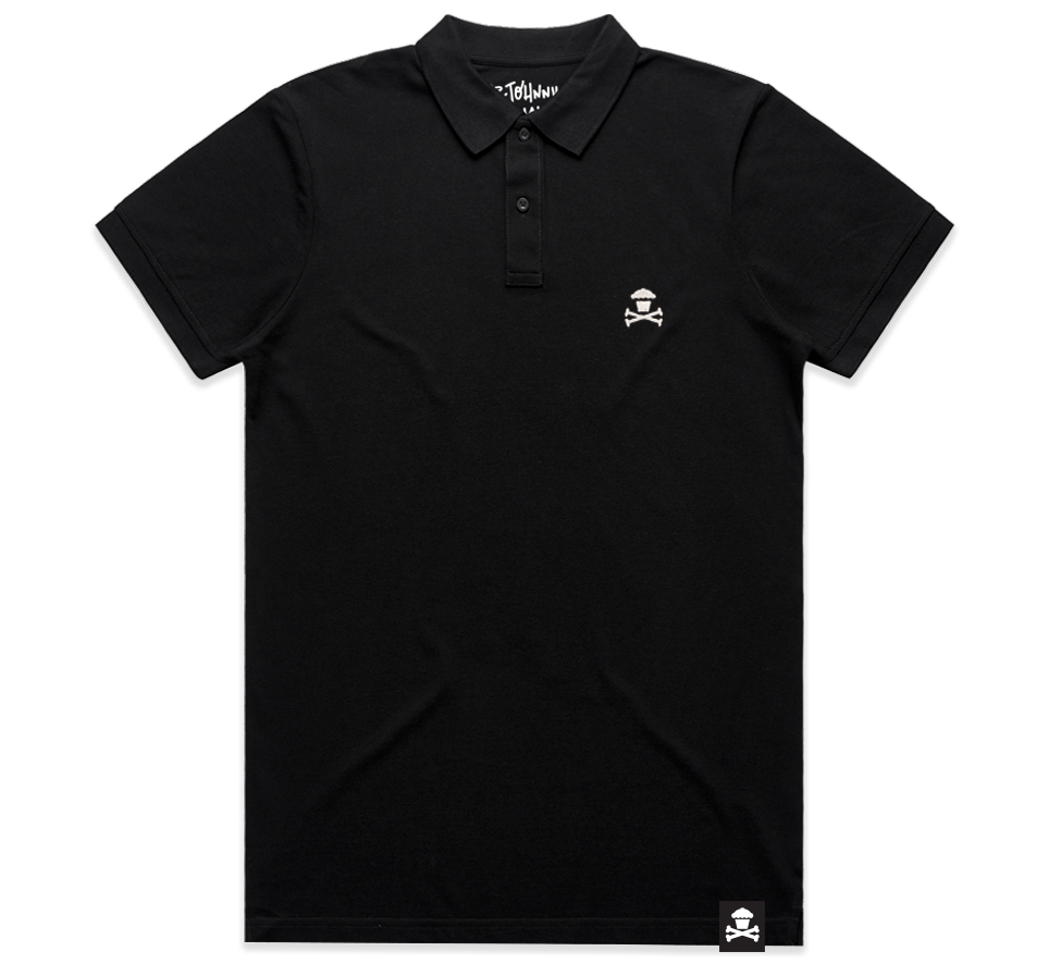 Embroidered Polo Black