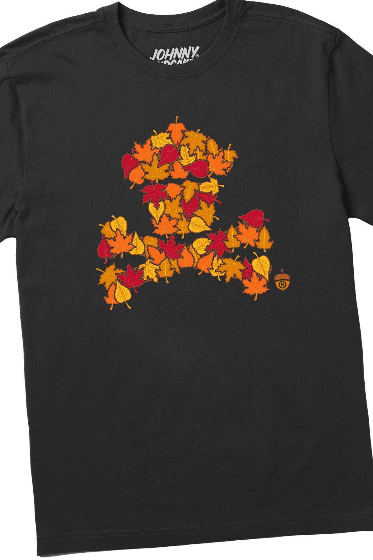 Men's Fall Leaves Crossbones Short Sleeve Premium Tee