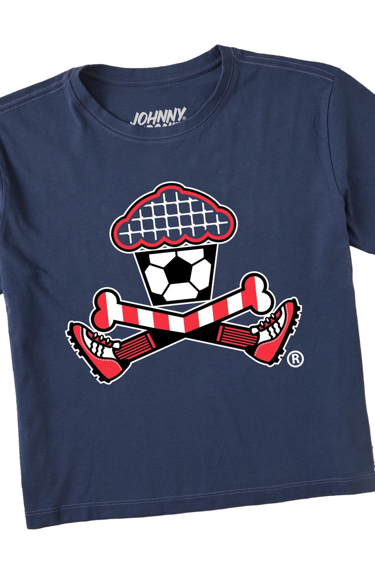 Women's Boxy Soccer Crossbones Short Sleeve Premium Tee