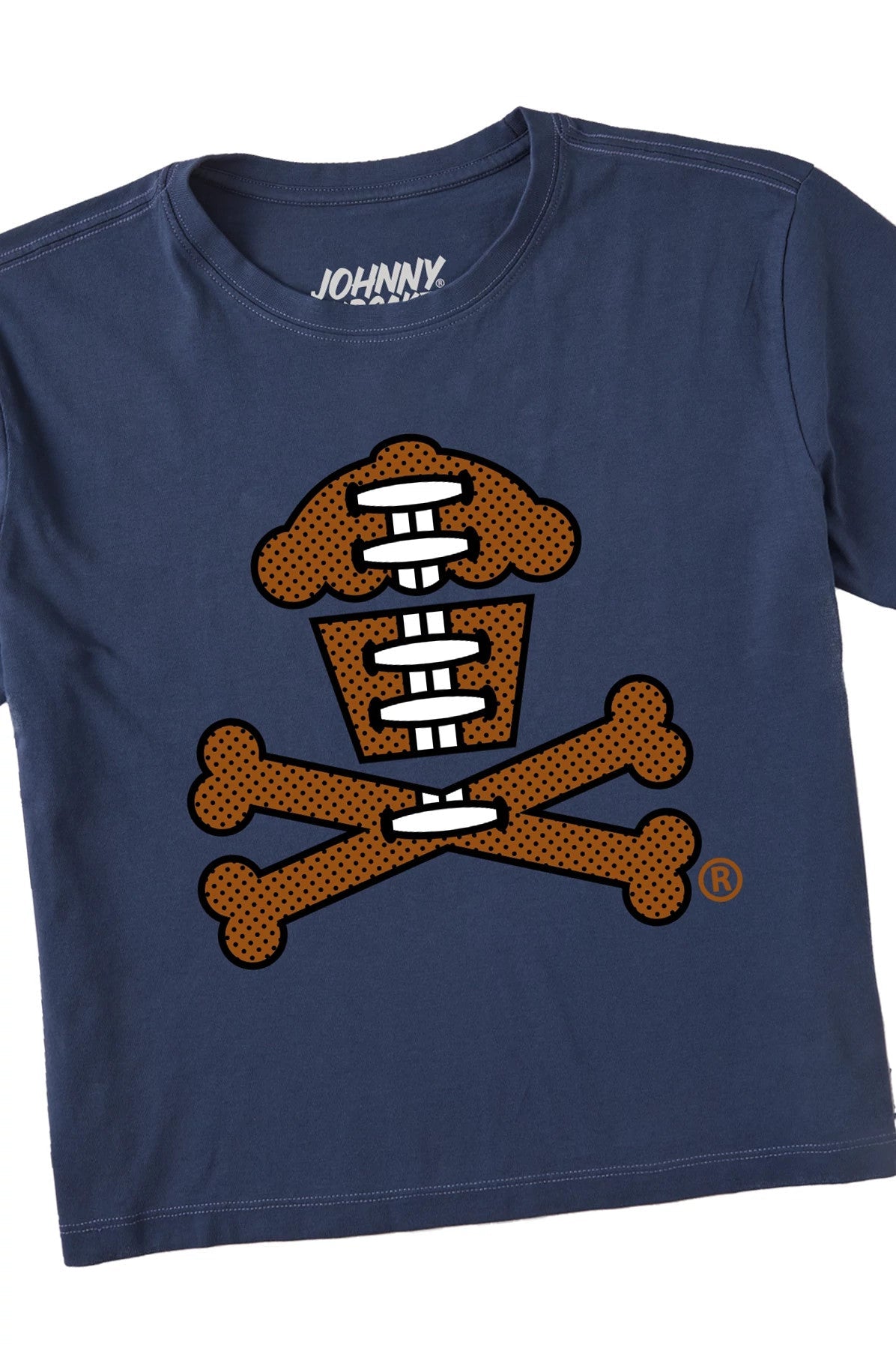 Women's Boxy Football Crossbones Short Sleeve Premium Tee