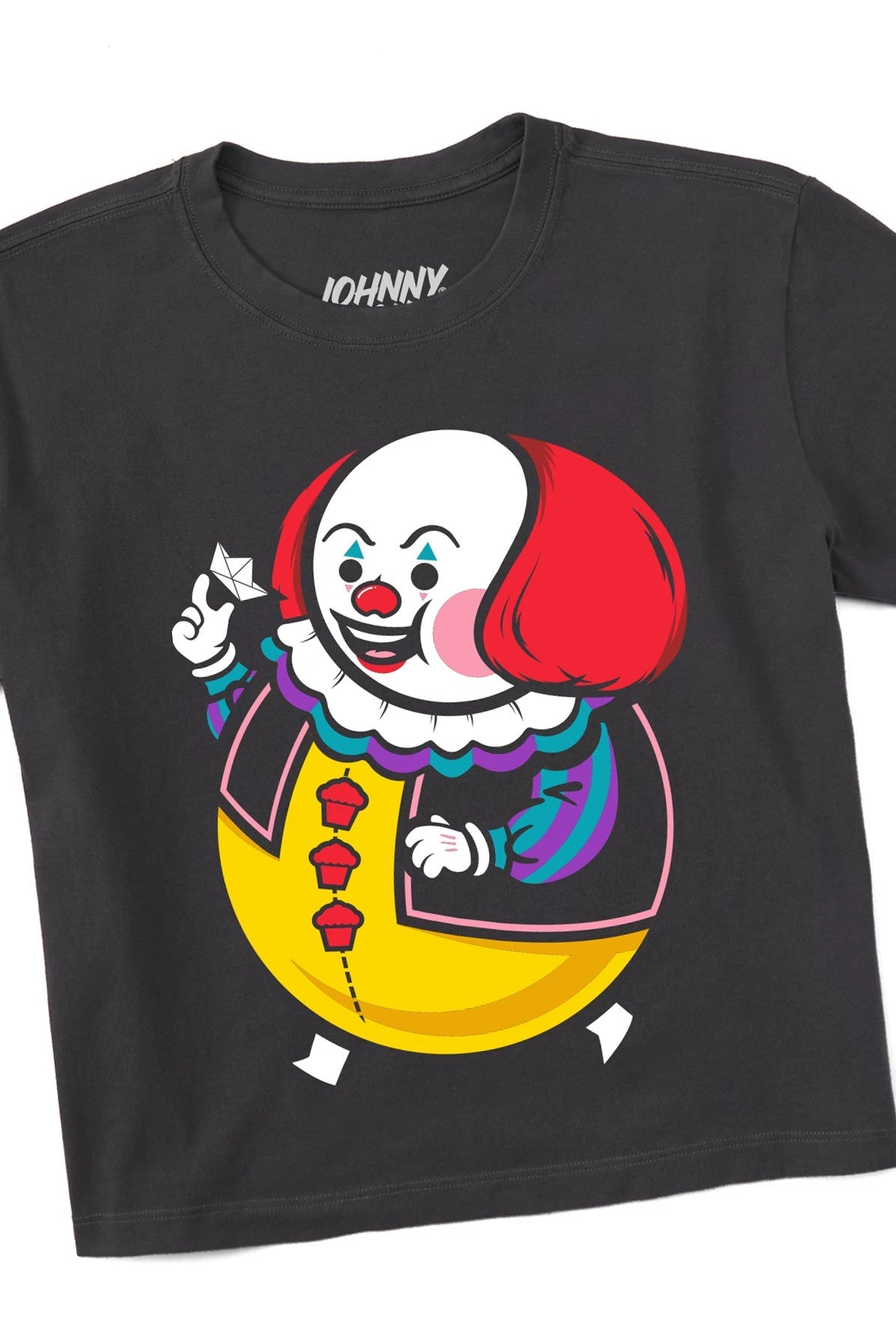 Women's Boxy Big Kid Clown Short Sleeve Premium Tee