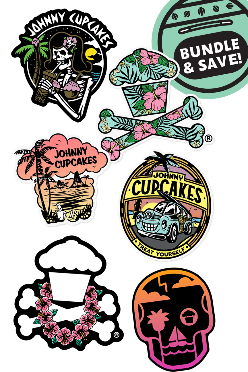 6 STICKER BUNDLE - Tropical Treats