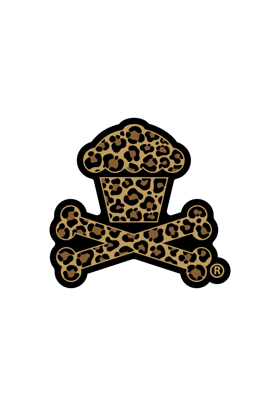 STICKER - Leopard Crossbones