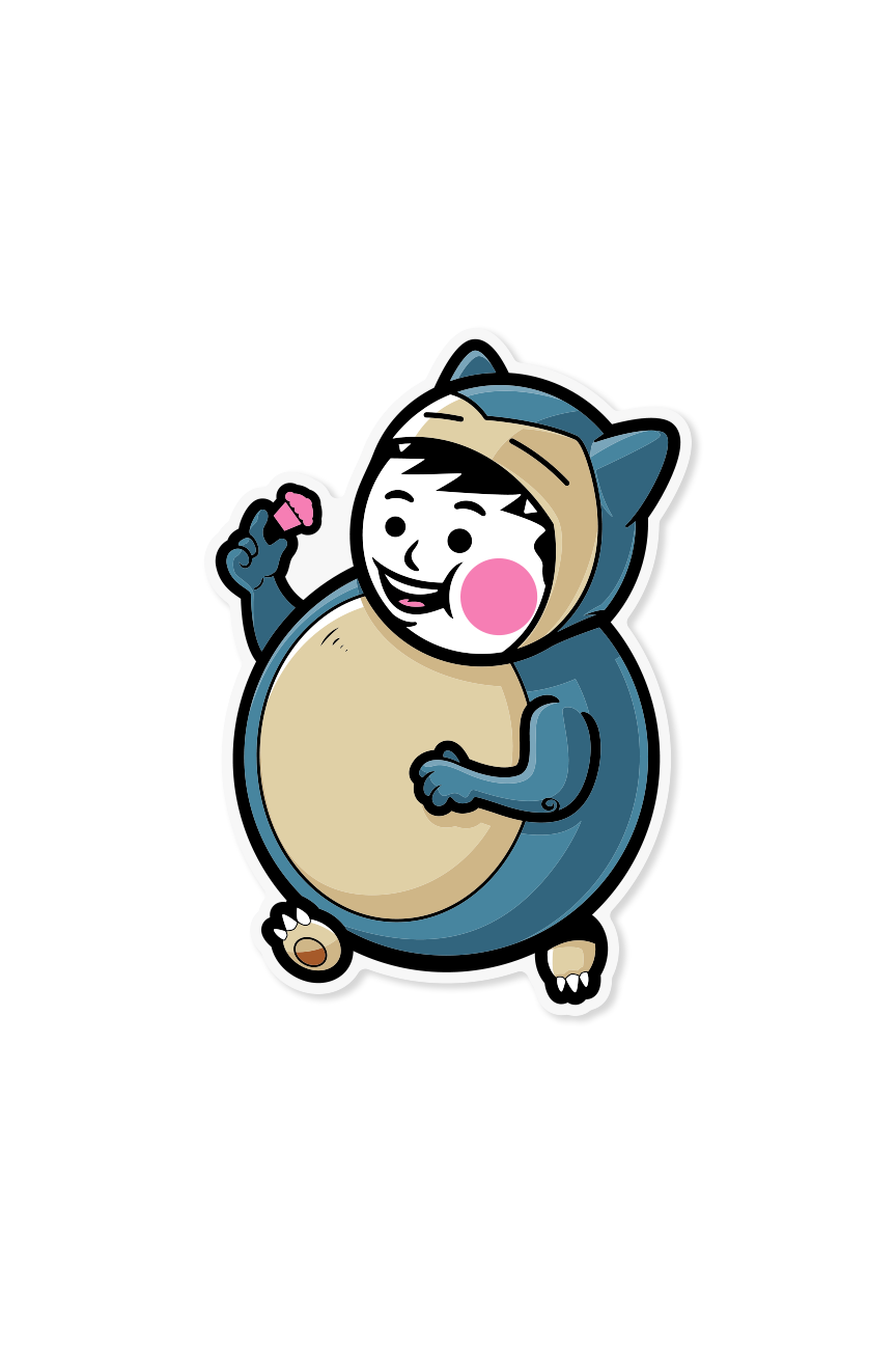 STICKER - Snore Snacks Big Kid