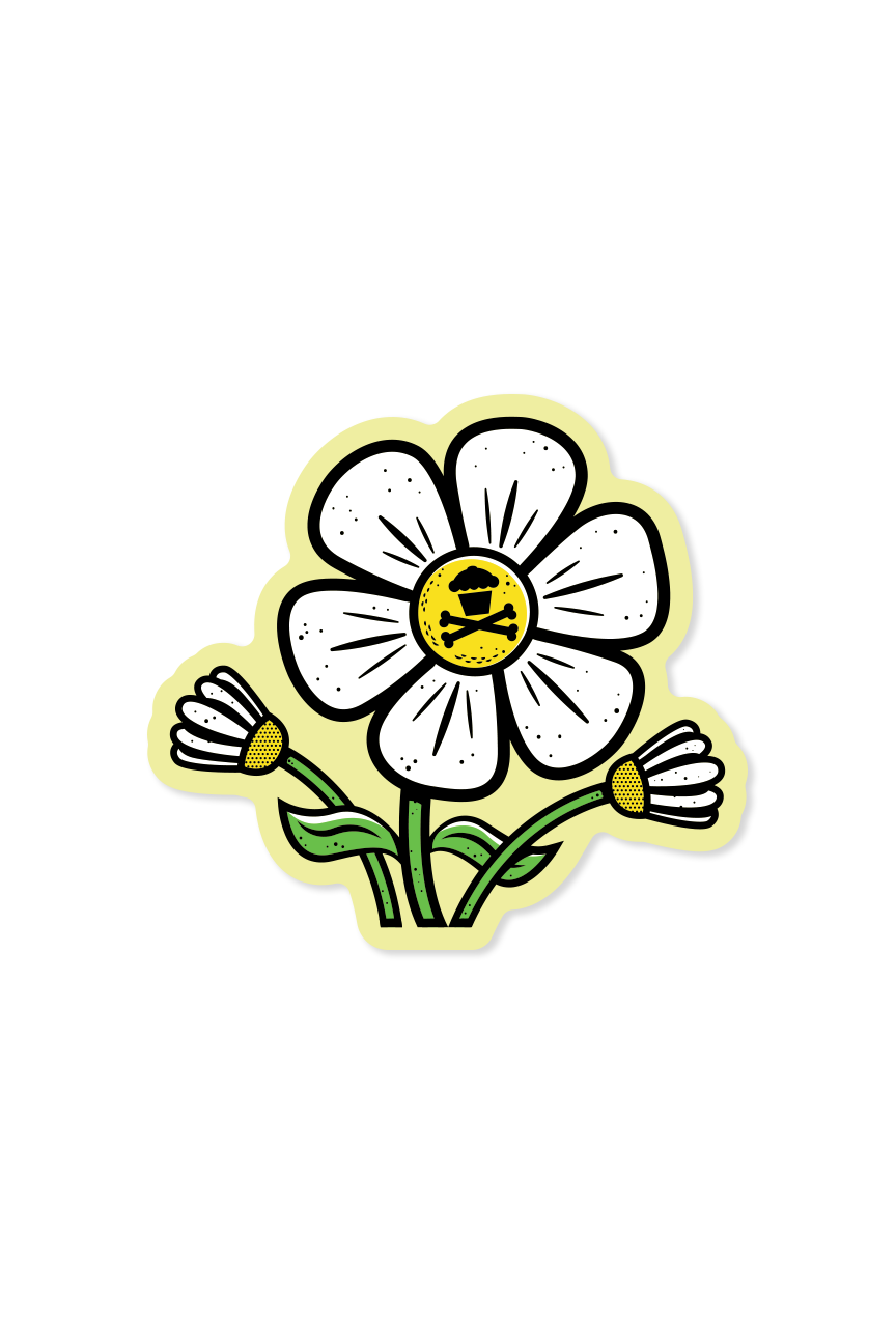 STICKER - Yellow Daisy Desserts