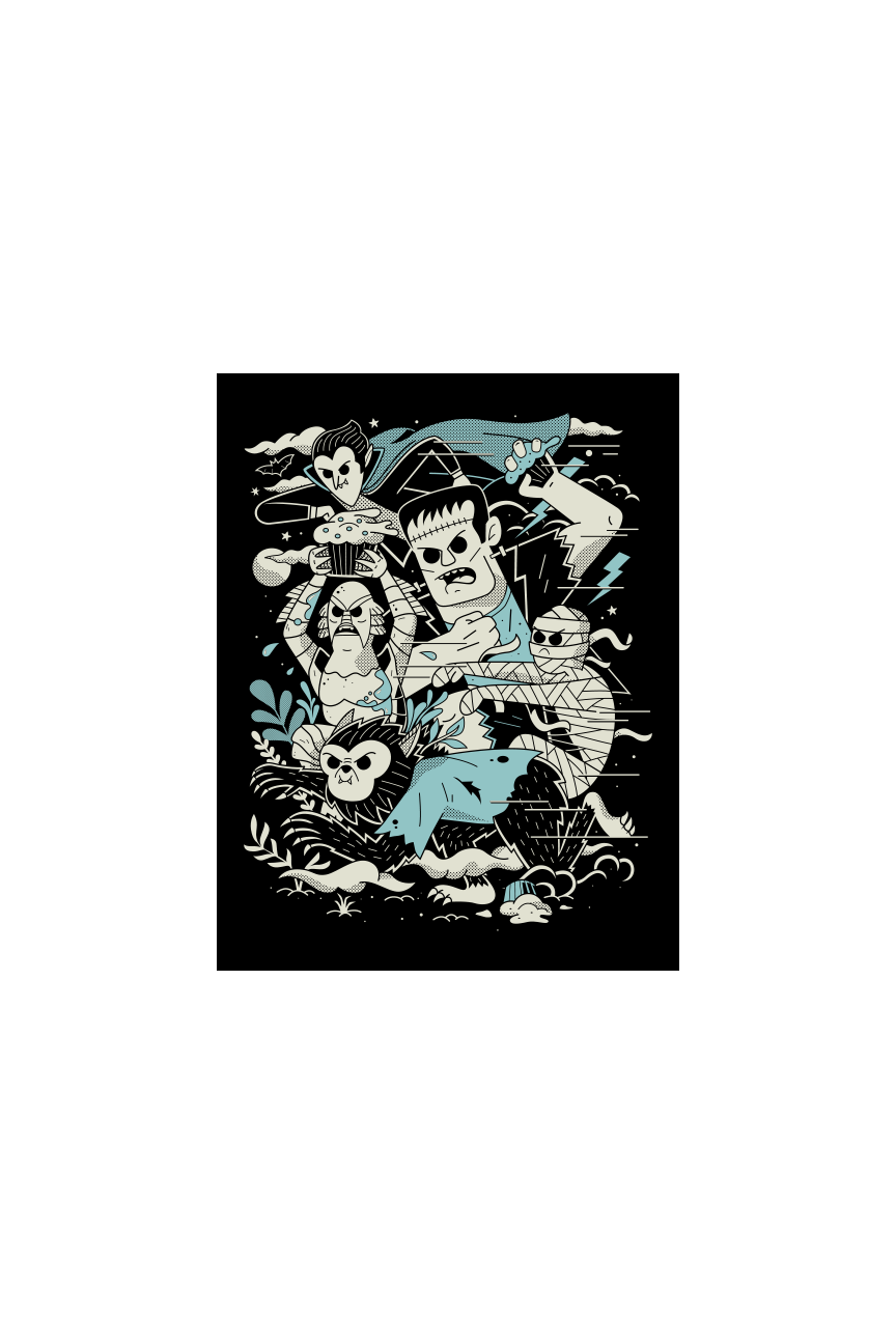 STICKER - Monster Food Fight