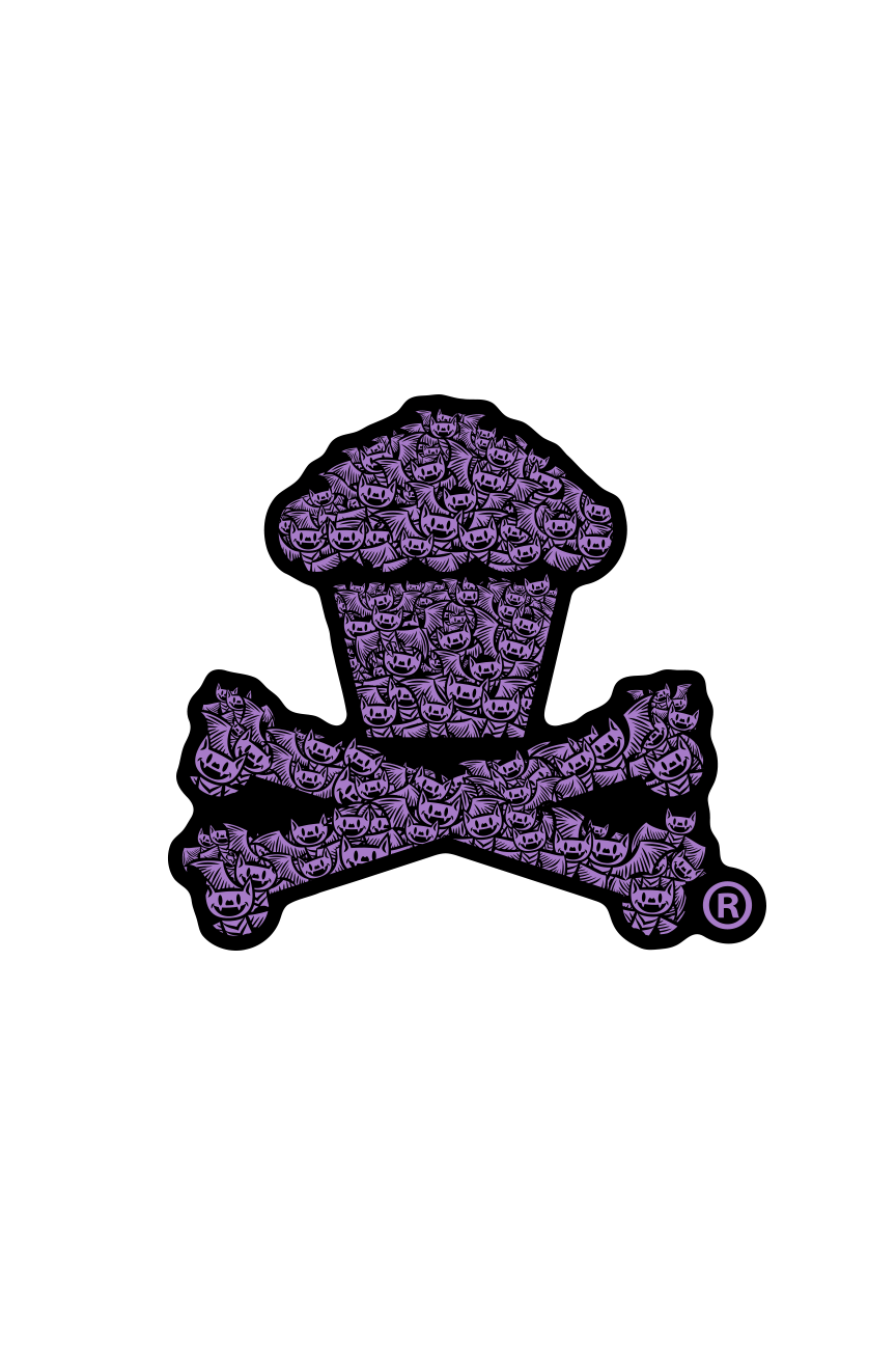 STICKER - Bat Crossbones
