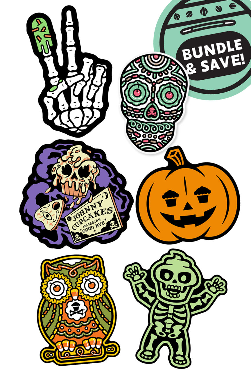 6 STICKER BUNDLE - Original Spooky Essentials