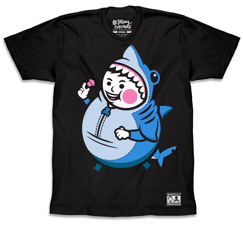 JC Vault - Adult Medium - Big Kid Shark Black