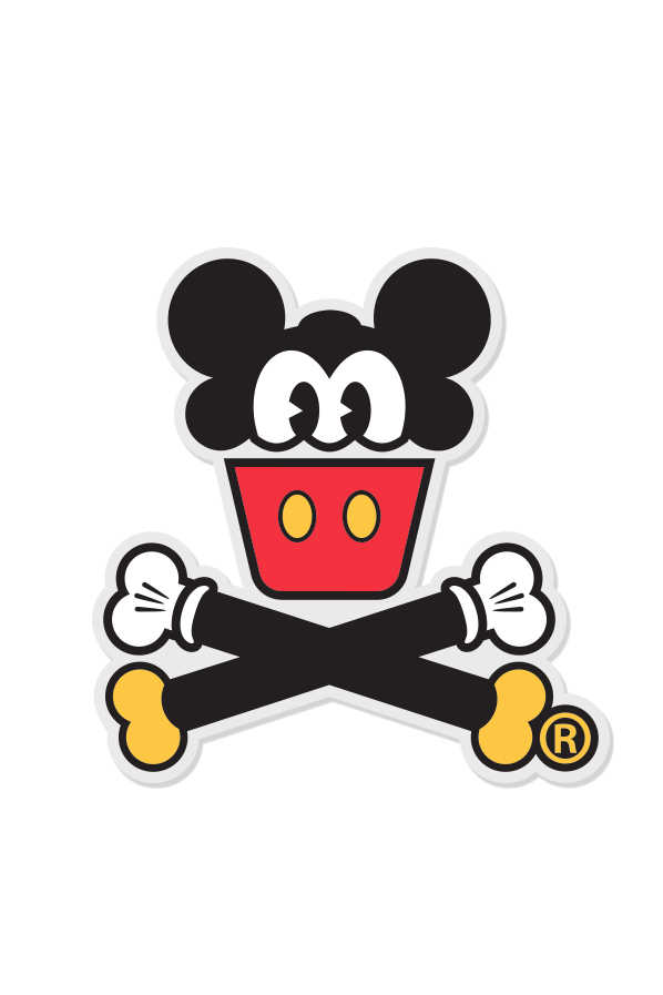 STICKER - Magic Mouse Crossbones