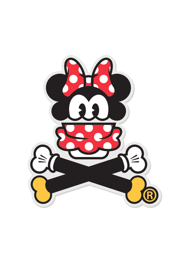 STICKER - Cinnamon-ie Mouse Crossbones