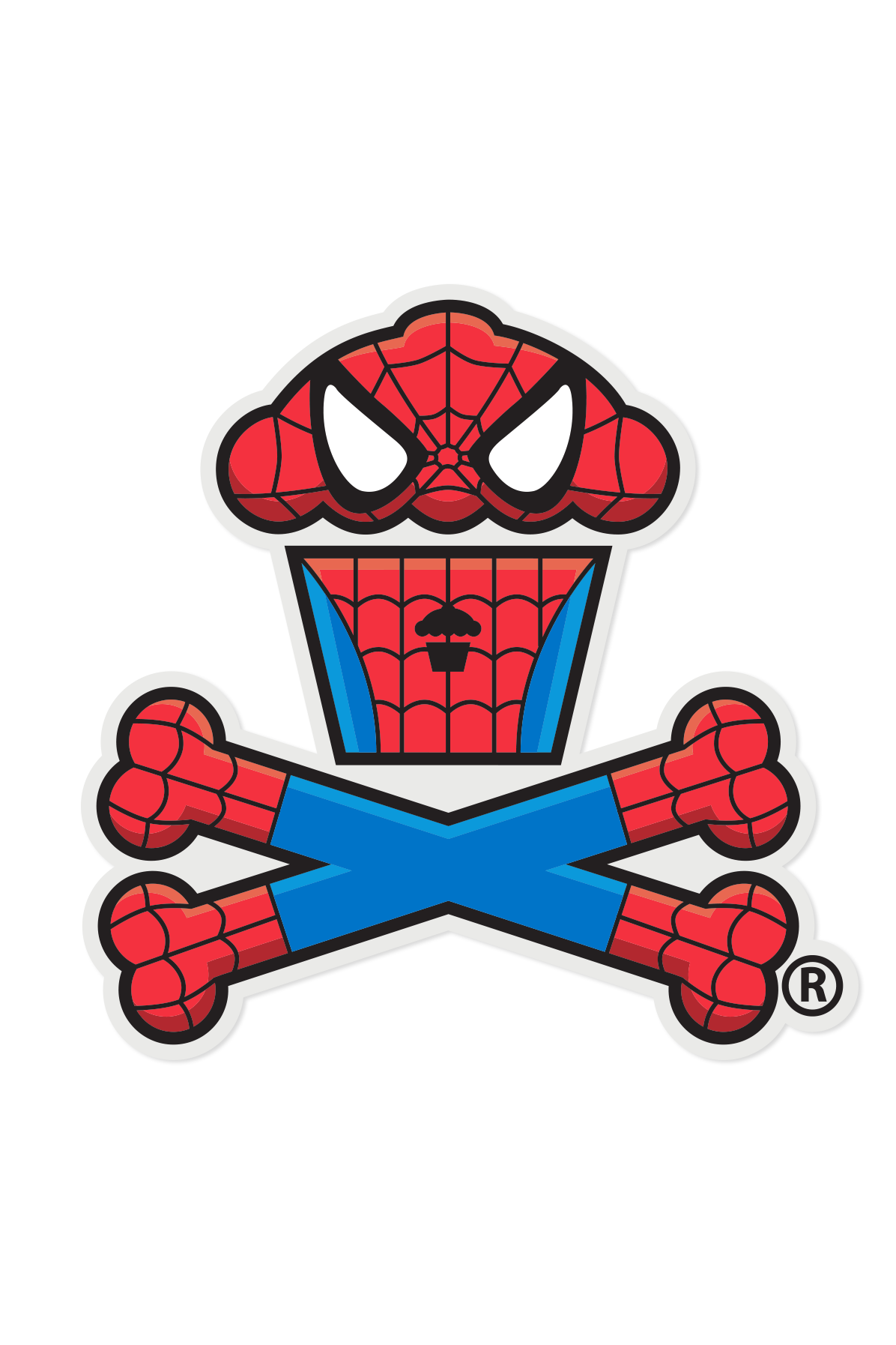 STICKER - Arachnid Crossbones