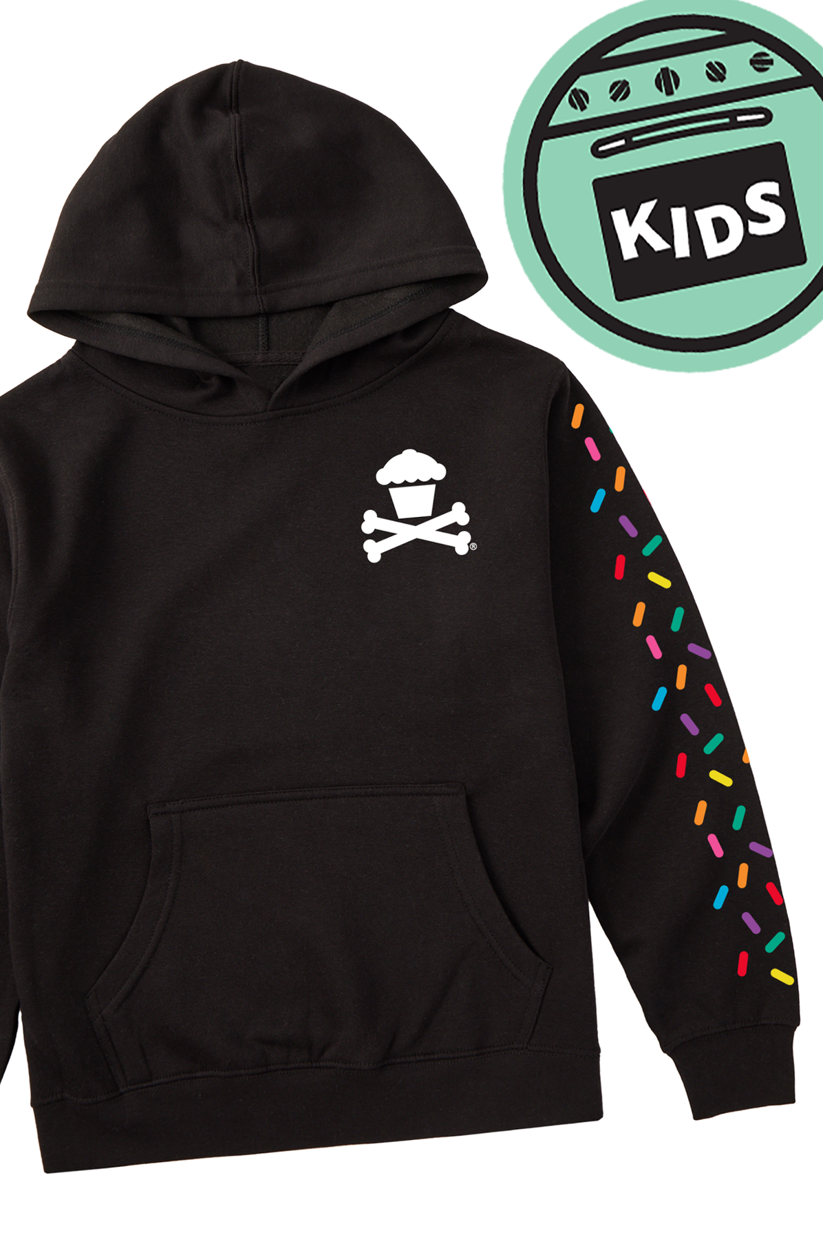 Kids Pullover Sweatshirt - Sprinkles Sleeve Basic Mini
