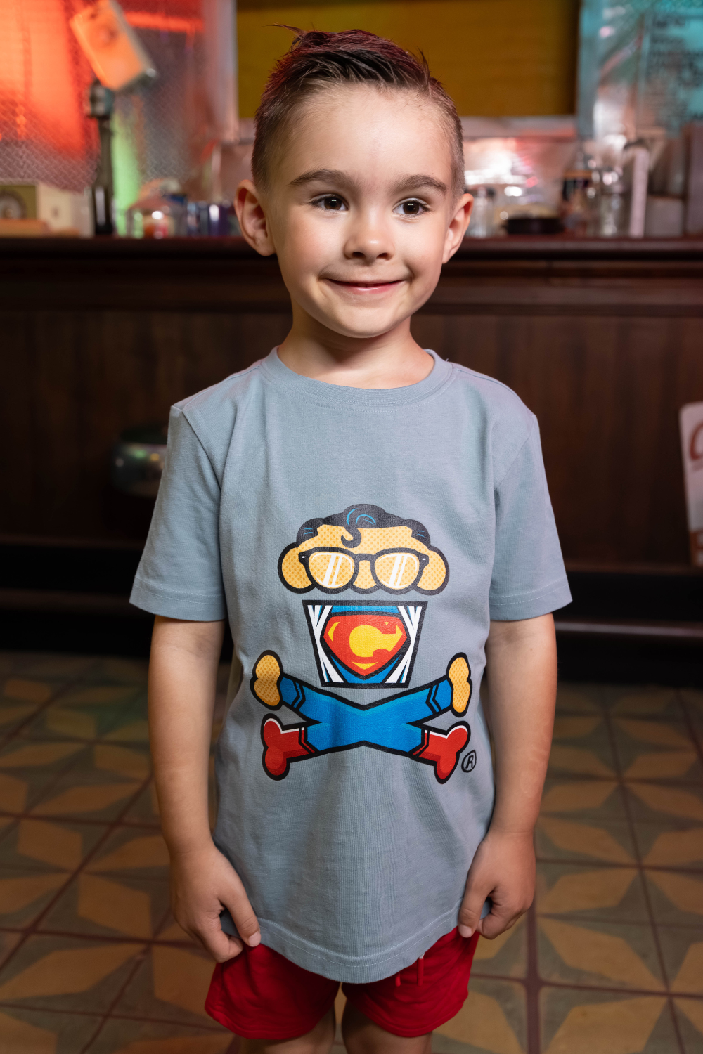 Kids Phonebooth Crossbones Short Sleeve Premium Tee