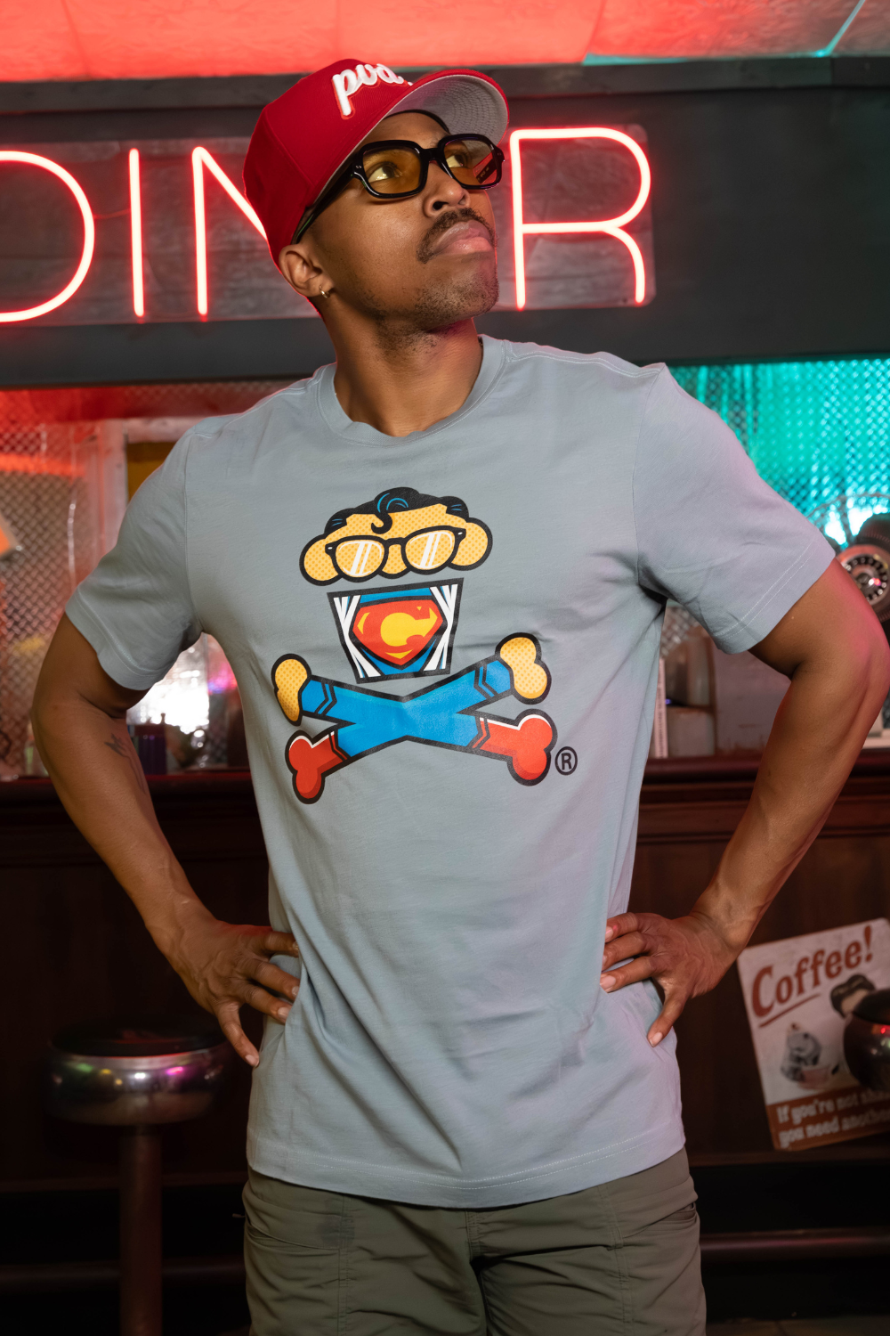 Men's Phonebooth Crossbones Short Sleeve Premium Tee