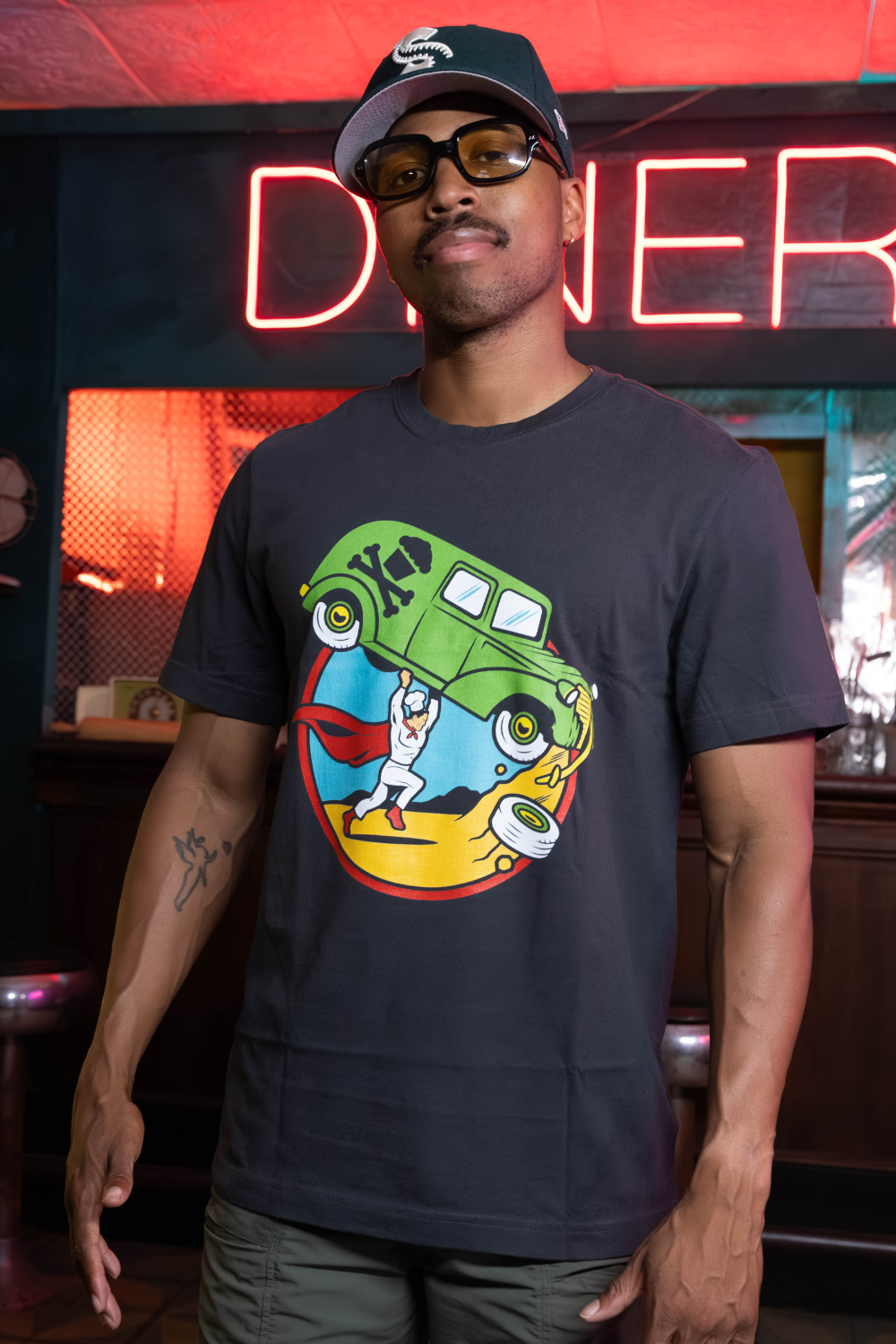 Men's Strongman Car Lift Short Sleeve Premium Tee