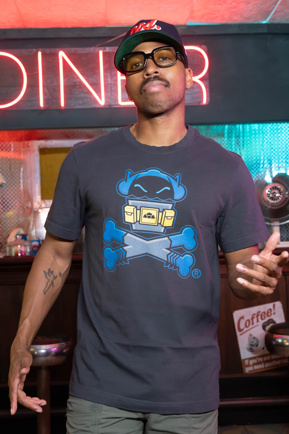 Men's Cave Dweller Crossbones Short Sleeve Premium Tee