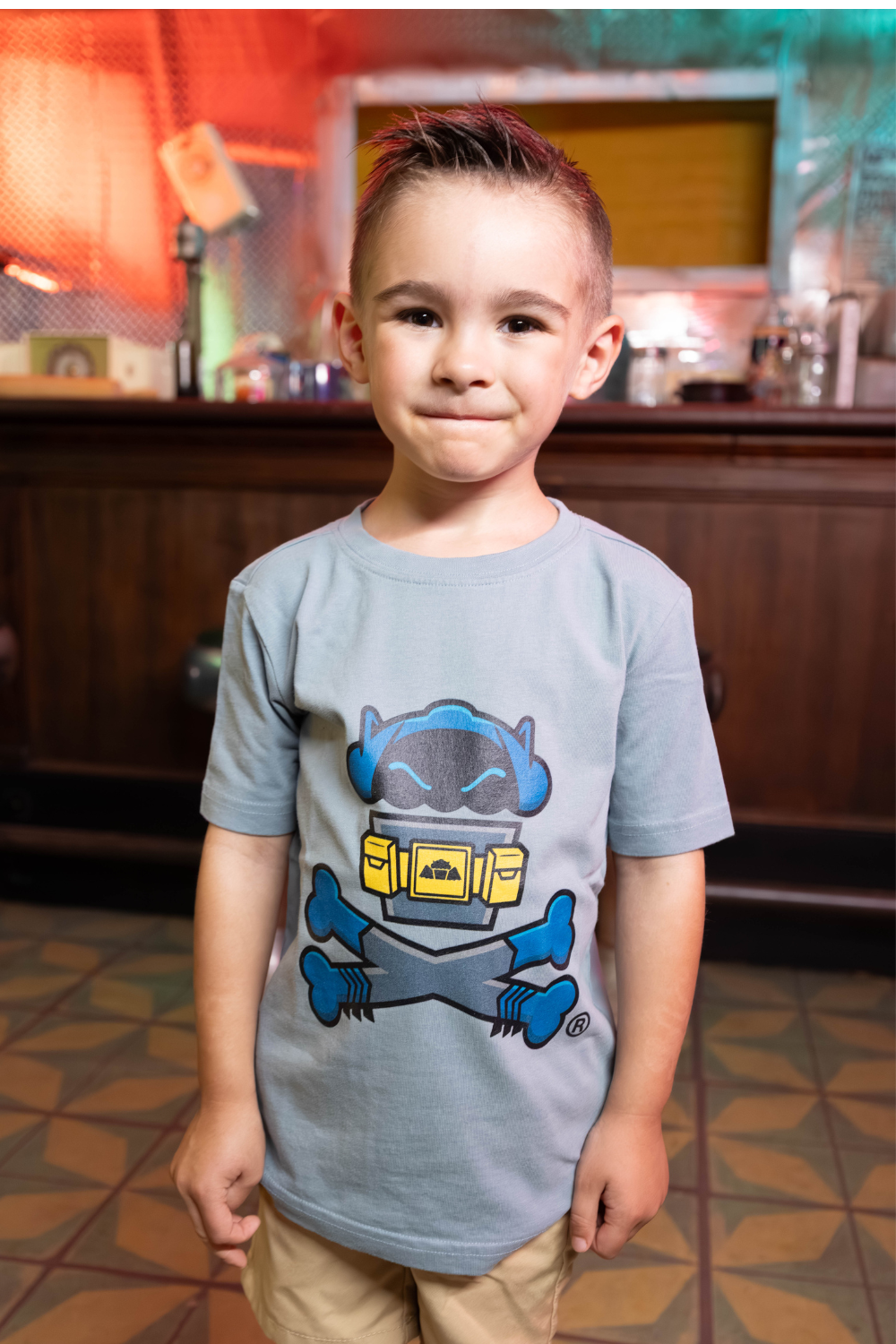 Kids Cave Dweller Crossbones Short Sleeve Premium Tee