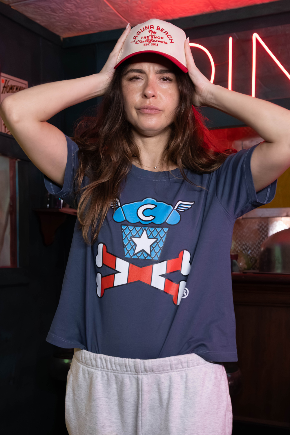 Women's Boxy Shield Crossbones Short Sleeve Premium Tee