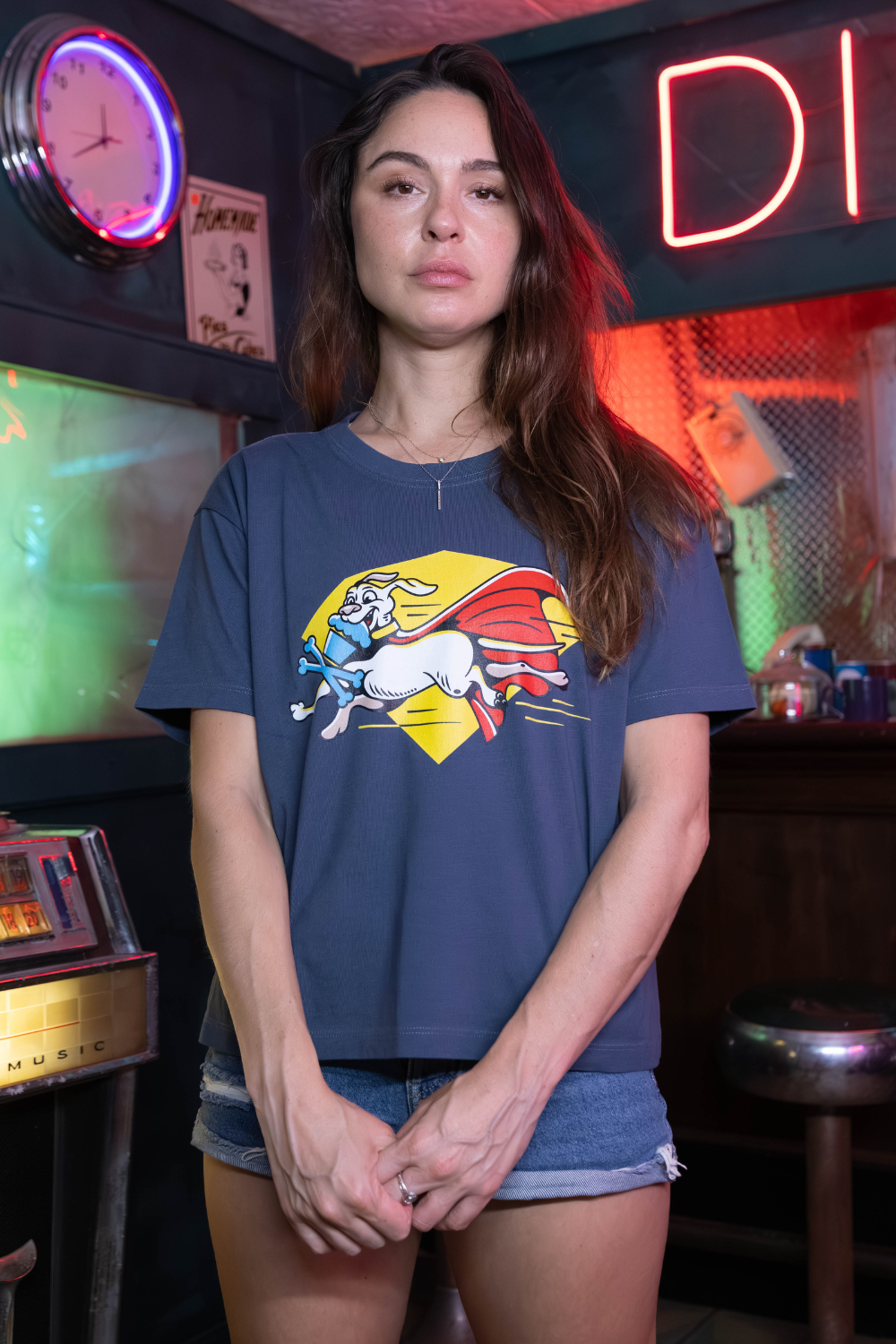 Women's Boxy Hero Pup Short Sleeve Premium Tee