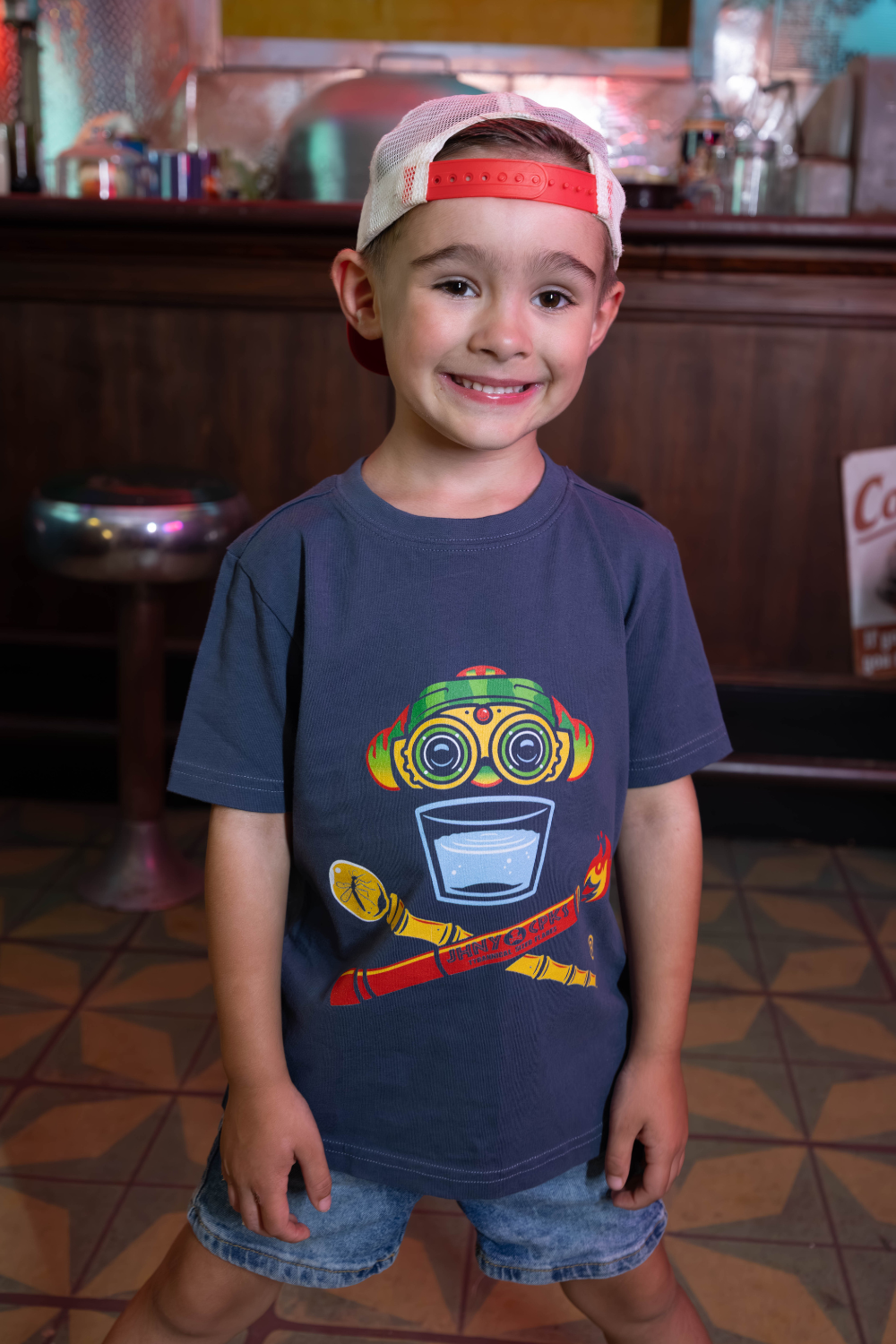 Kids Dino Attraction Crossbones Short Sleeve Premium Tee