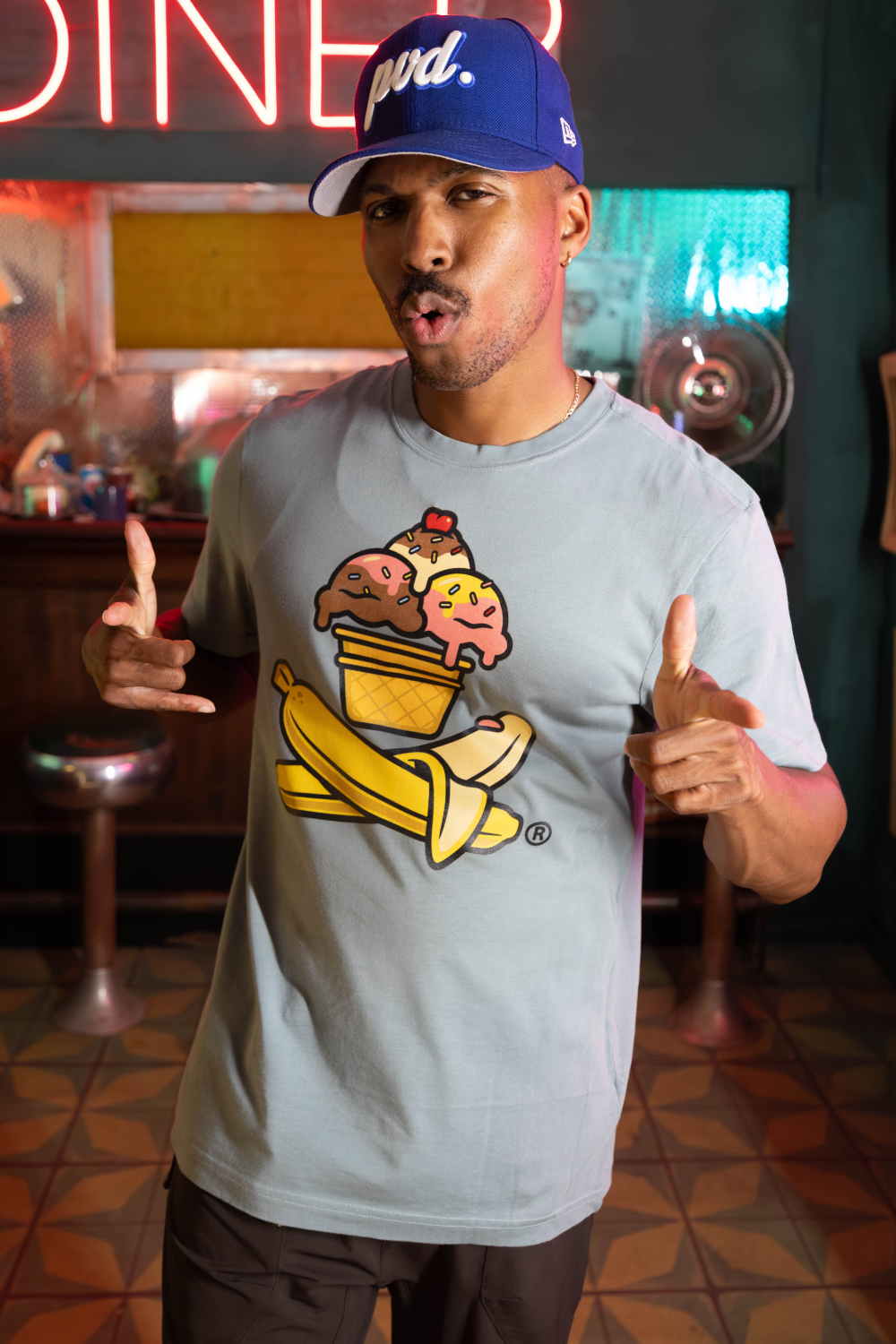 Men's Banana Split Crossbones Short Sleeve Premium Tee