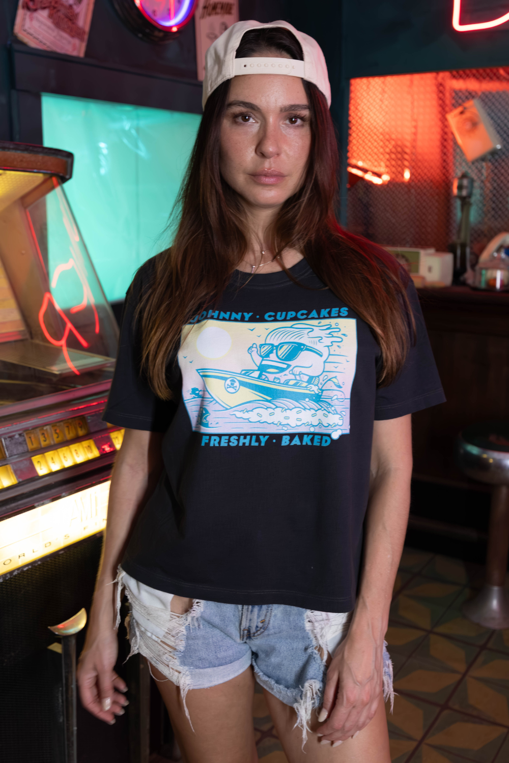 Women's Boxy Boat Days Short Sleeve Premium Tee