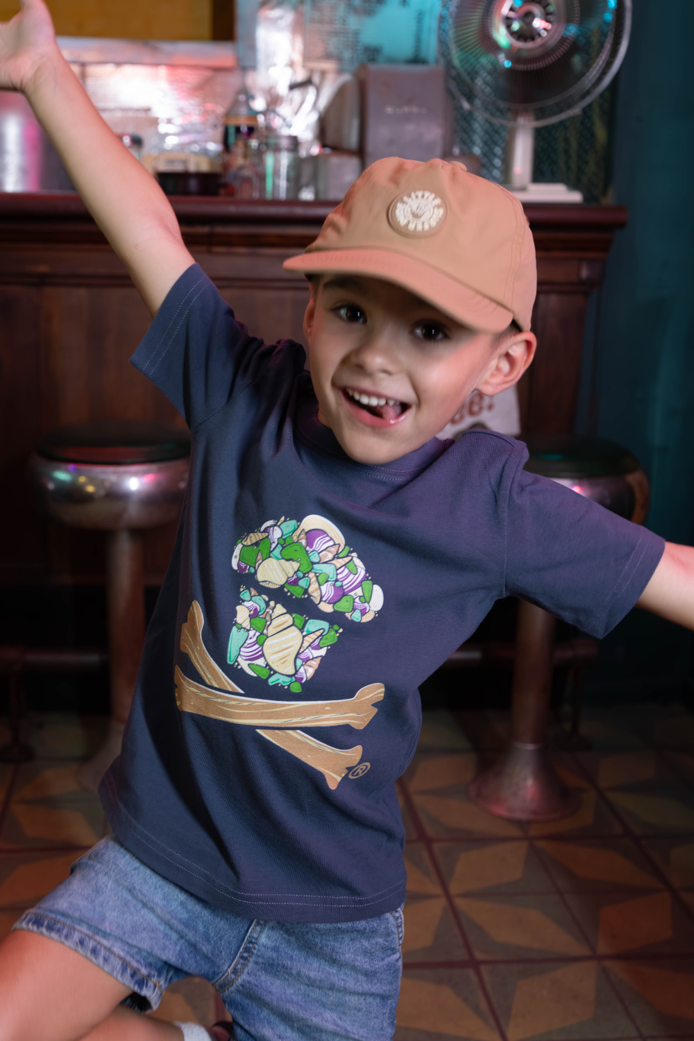 Kids Seashell Crossbones Short Sleeve Premium Tee