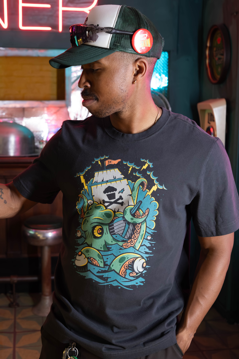 Men's Kraken Short Sleeve Premium Tee