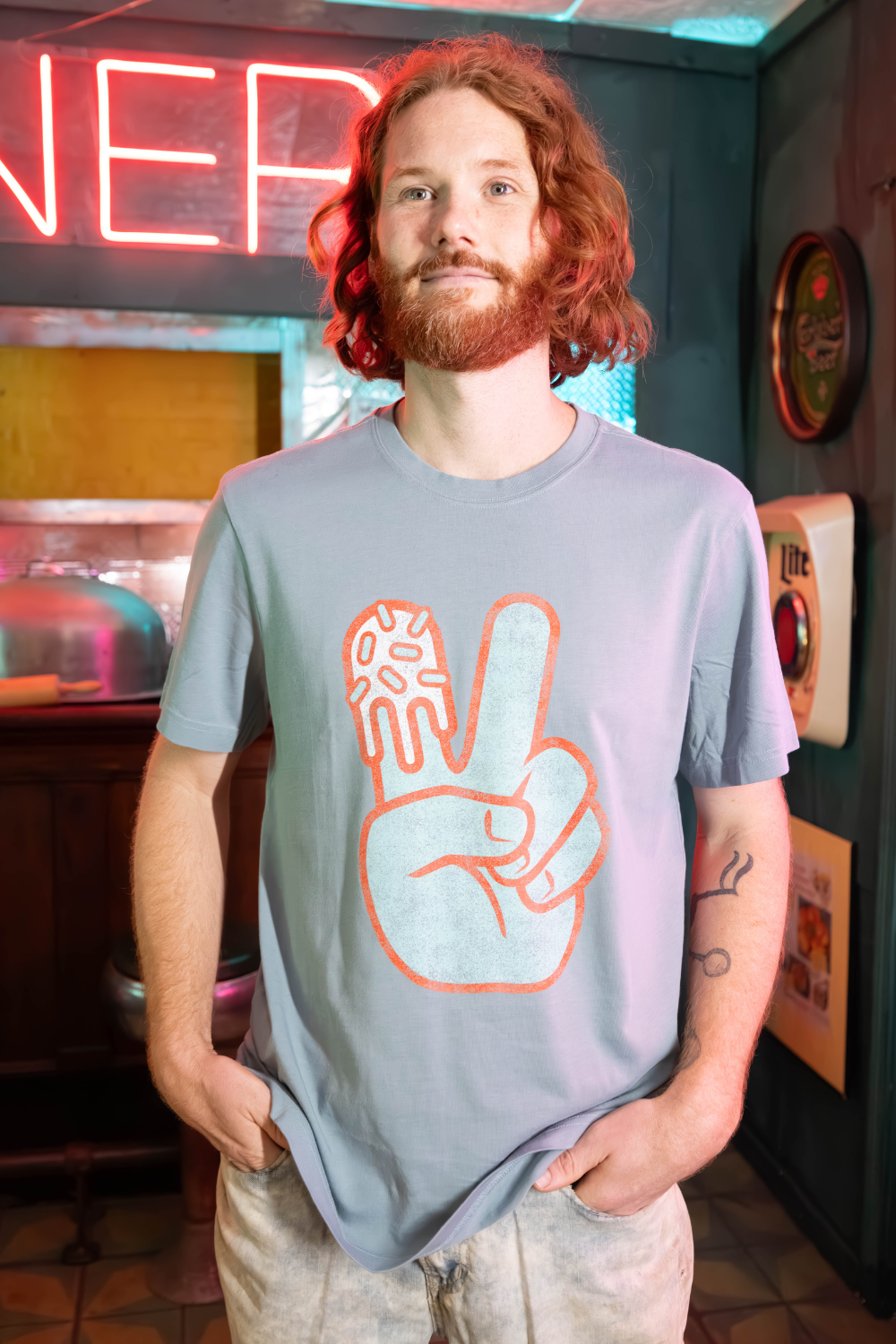 Men's Peace Hand Short Sleeve Premium Tee
