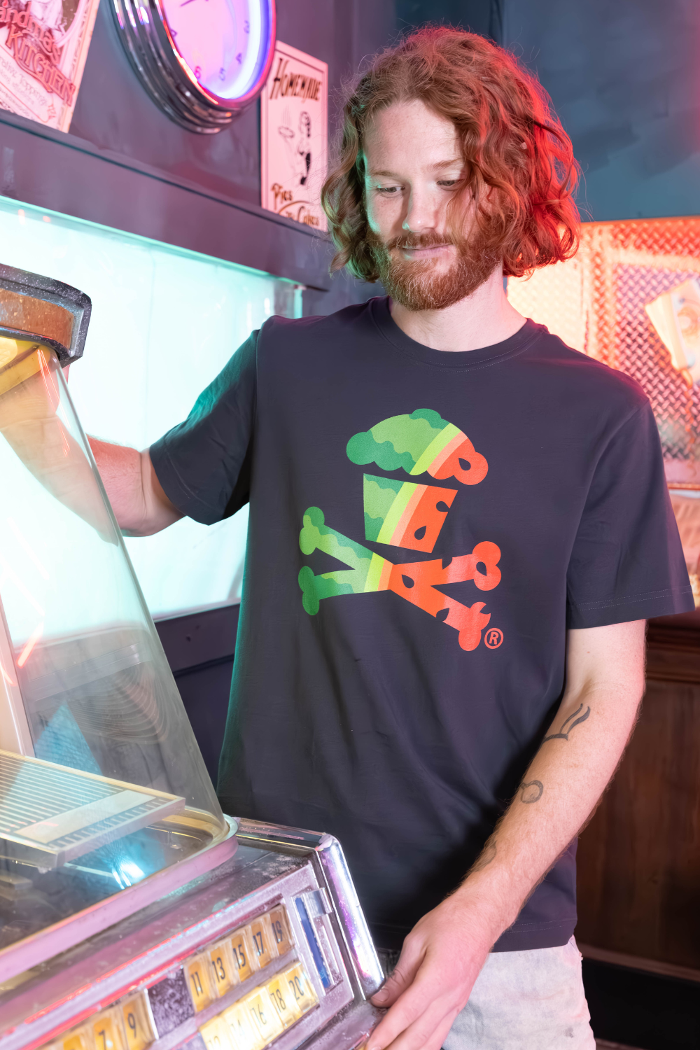 Men's Watermelon Crossbones Short Sleeve Premium Tee