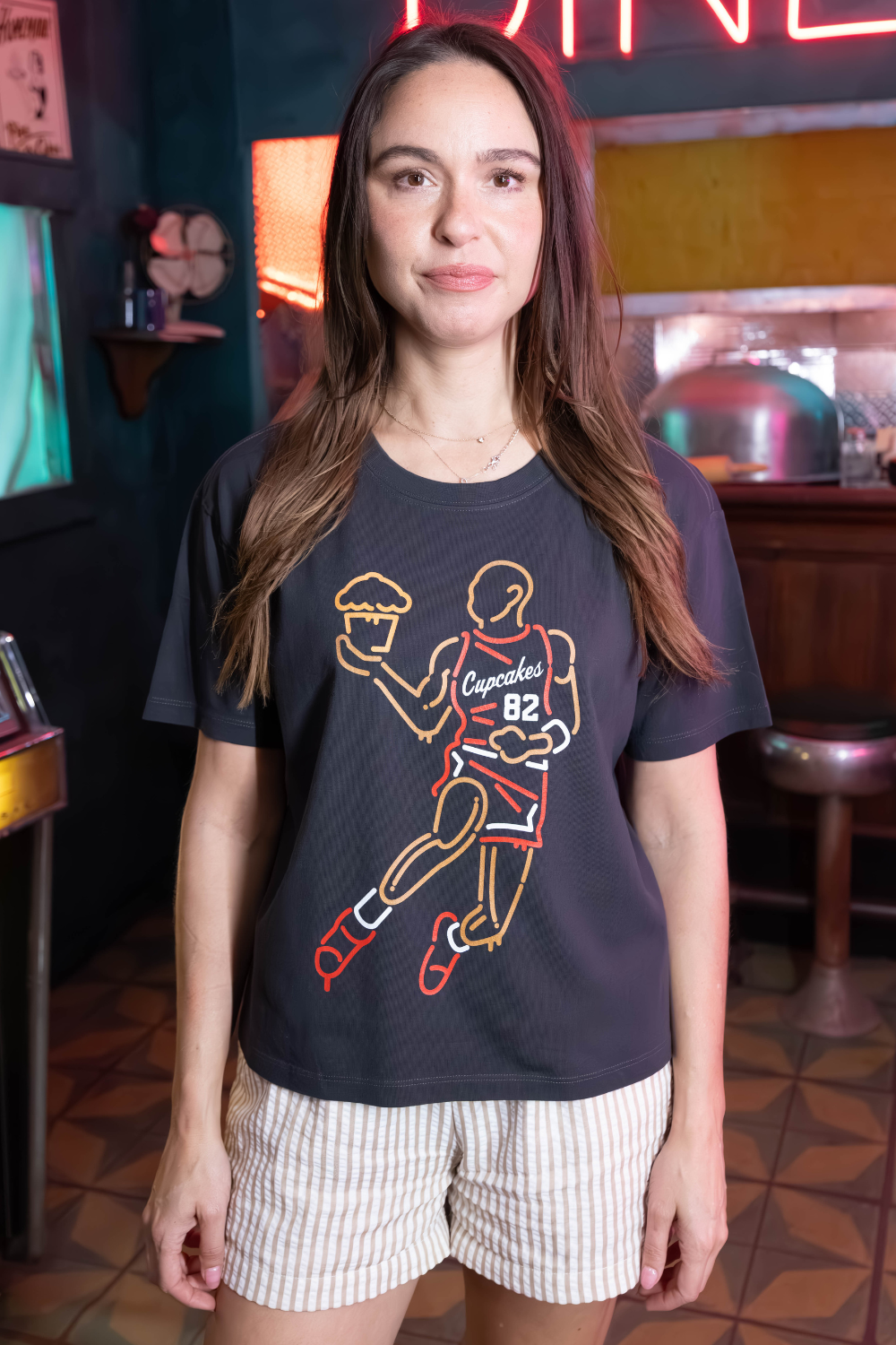 Women's Boxy Air Johnny Frosting Short Sleeve Premium Tee