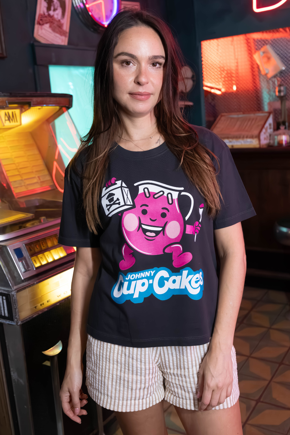 Women's Boxy Kup-Cake Man Short Sleeve Premium Tee
