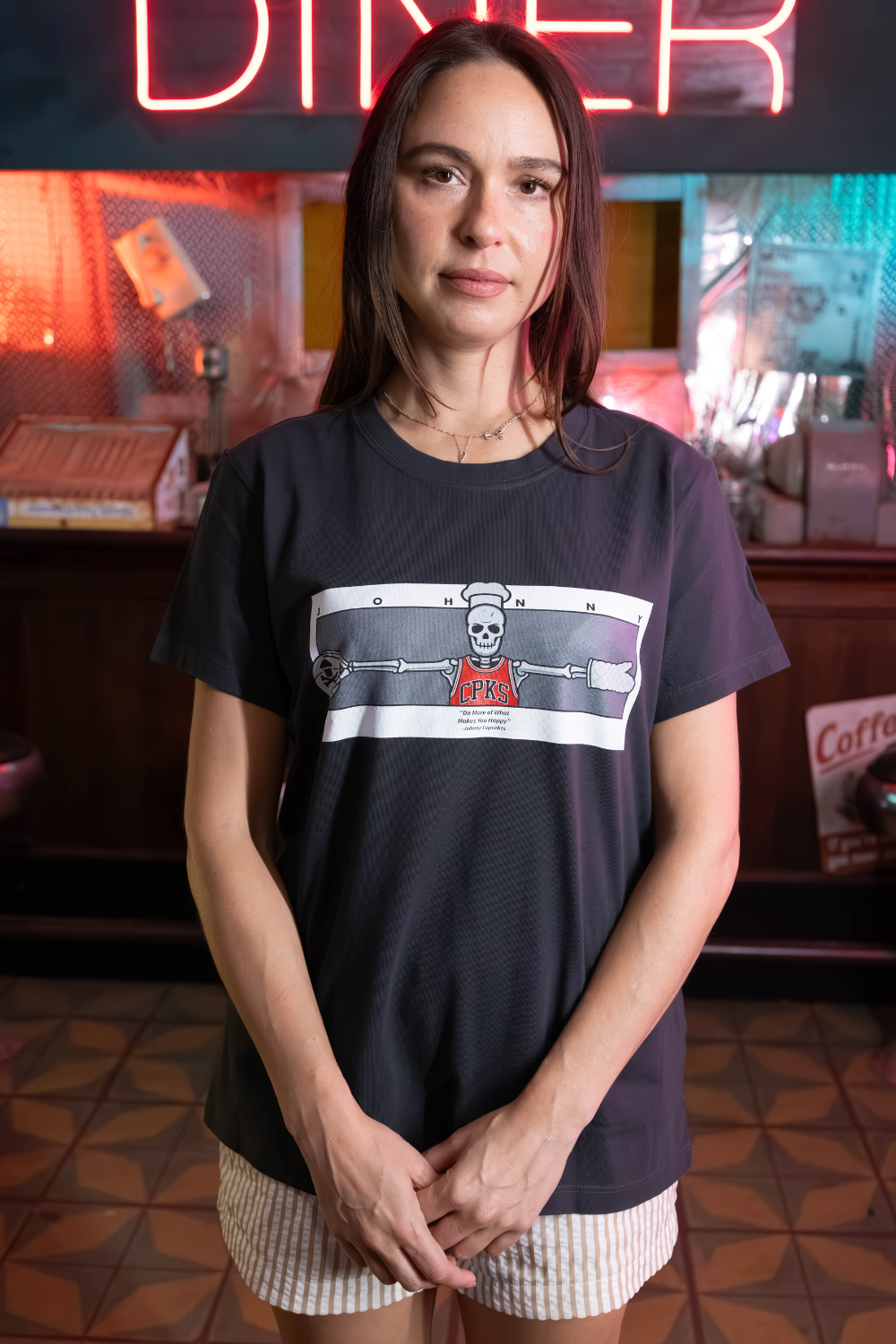 Womens Johnny Wings Short Sleeve Premium Tee