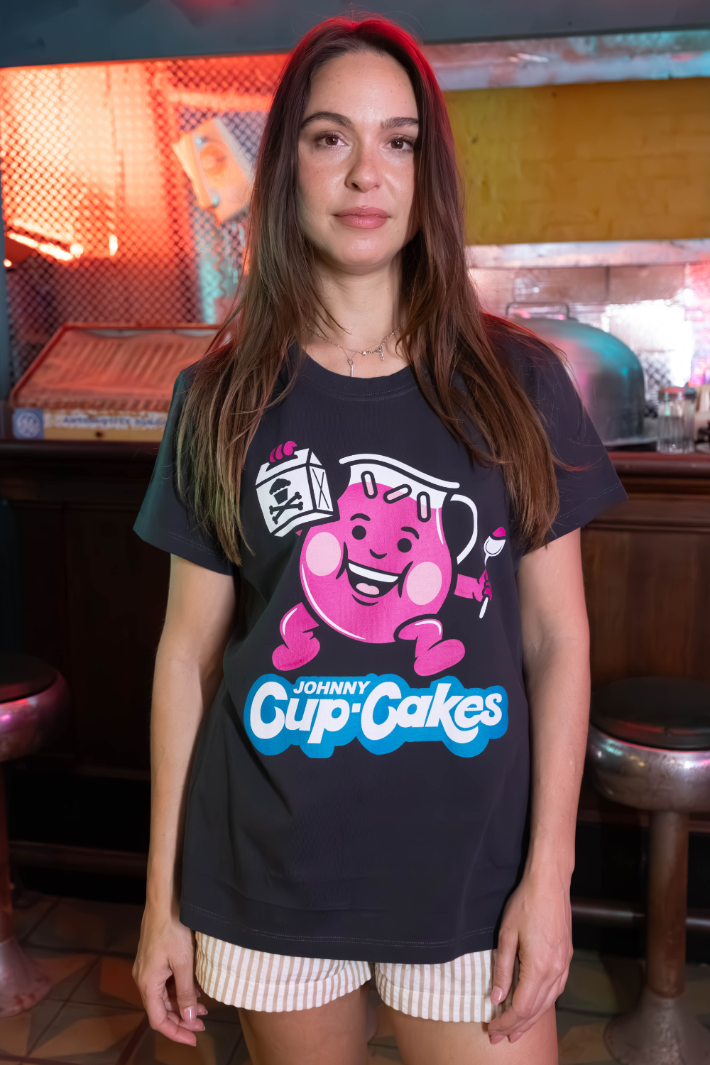 Womens Kup-Cake Man Short Sleeve Premium Tee