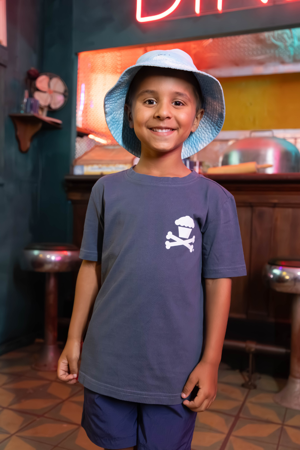 Kids Basic Mini Crossbones Short Sleeve Premium Tee