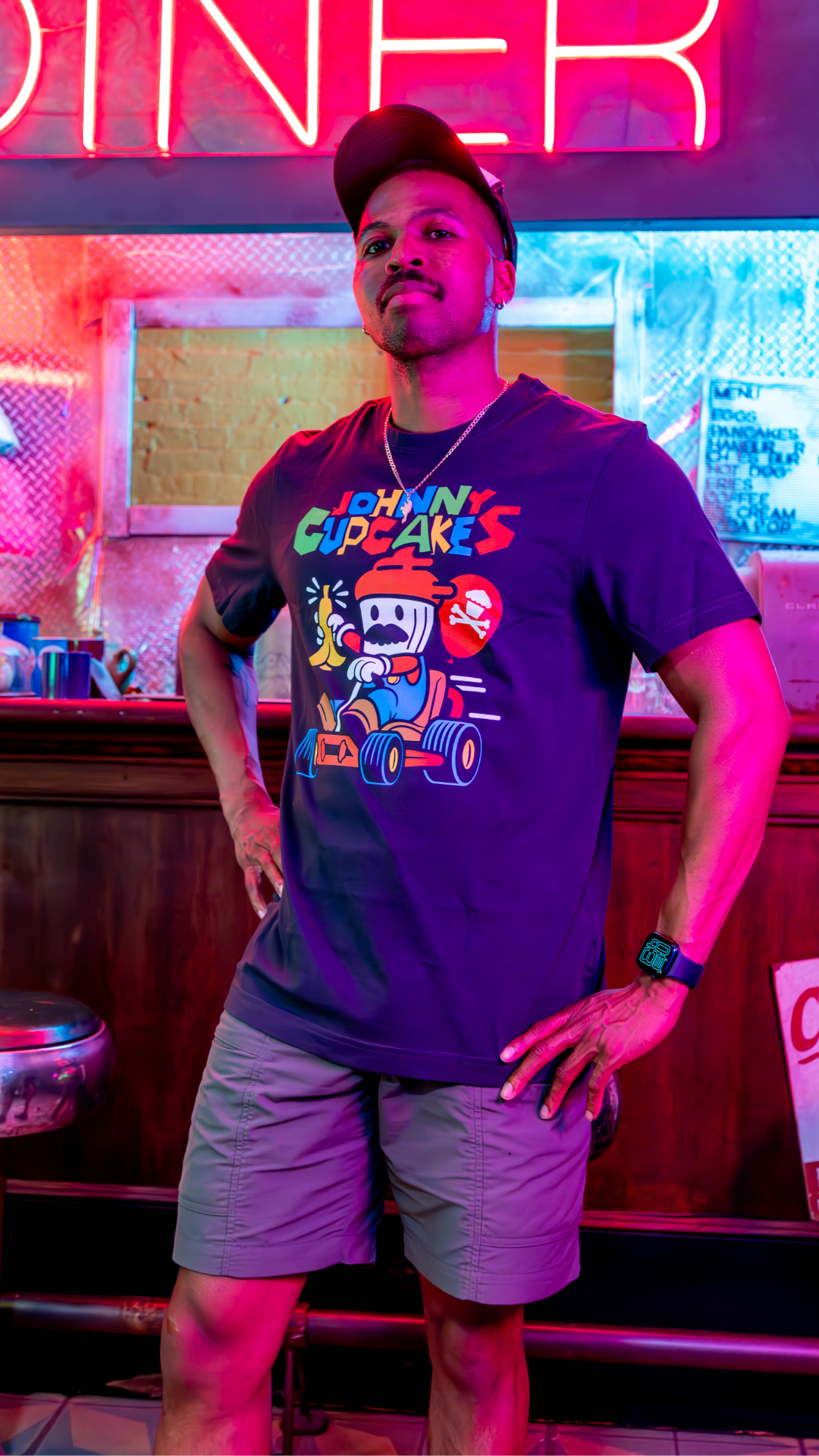 Men's Red Racing Plumber Short Sleeve Premium Tee