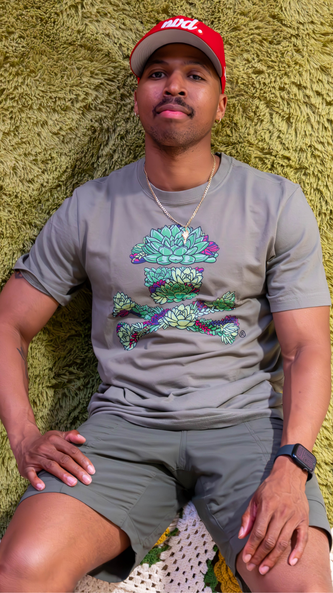 Men's Succulent Crossbones Short Sleeve Premium Tee