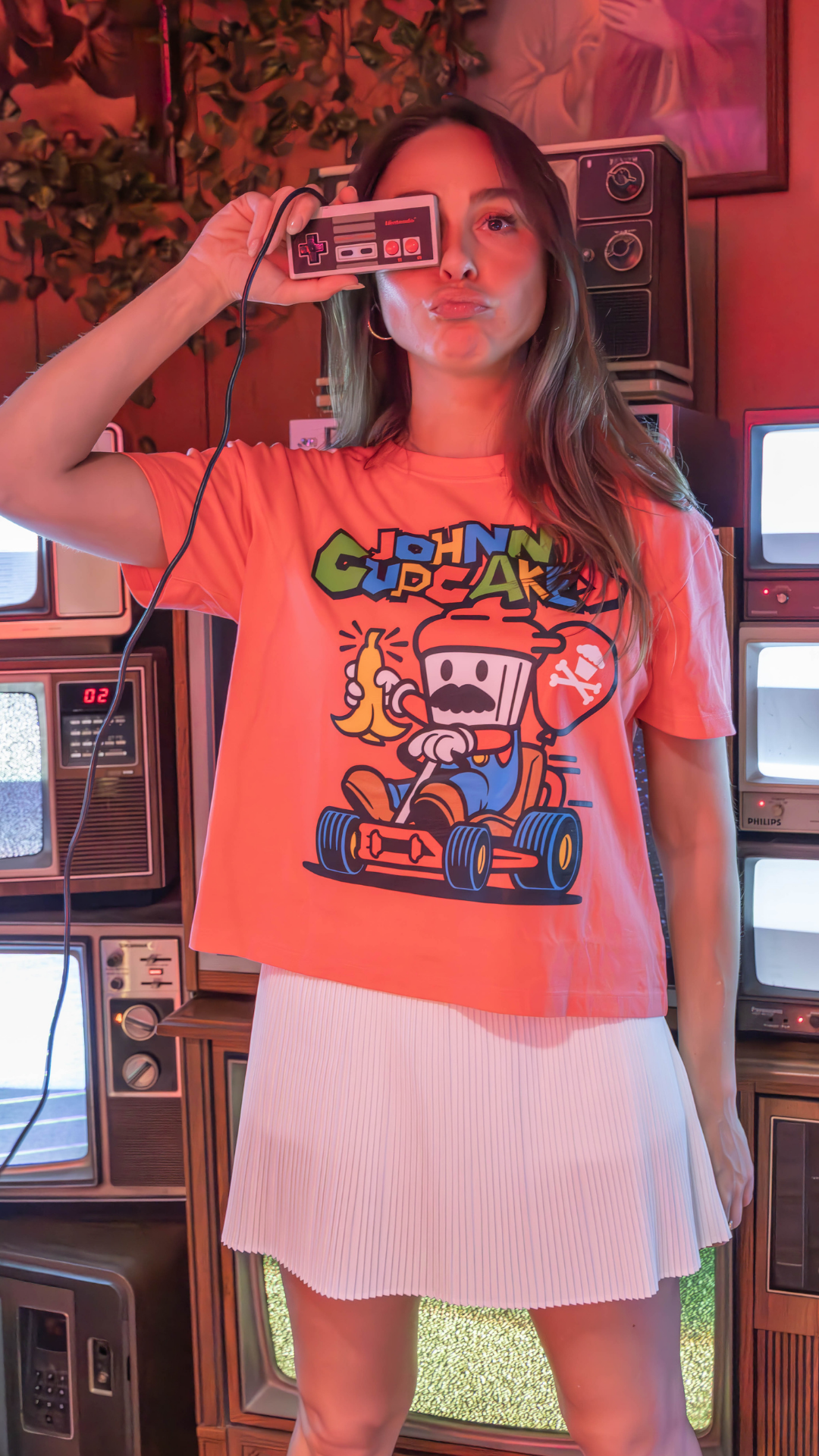 Women's Boxy Red Racing Plumber Short Sleeve Premium Tee