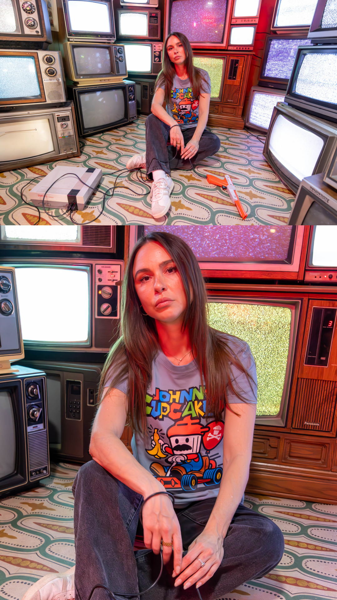 Womens Red Racing Plumber Short Sleeve Premium Tee