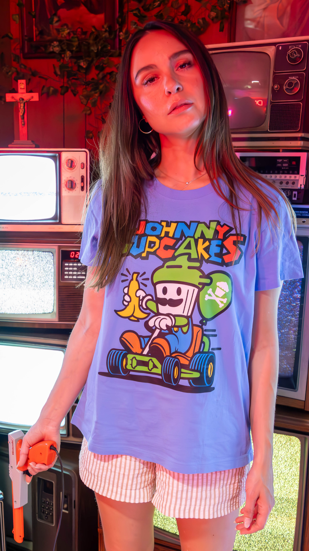 Womens Green Racing Plumber Short Sleeve Premium Tee