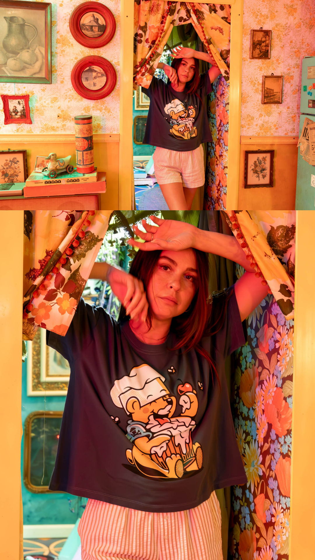 Women's Boxy Hundred Acre Food Short Sleeve Premium Tee