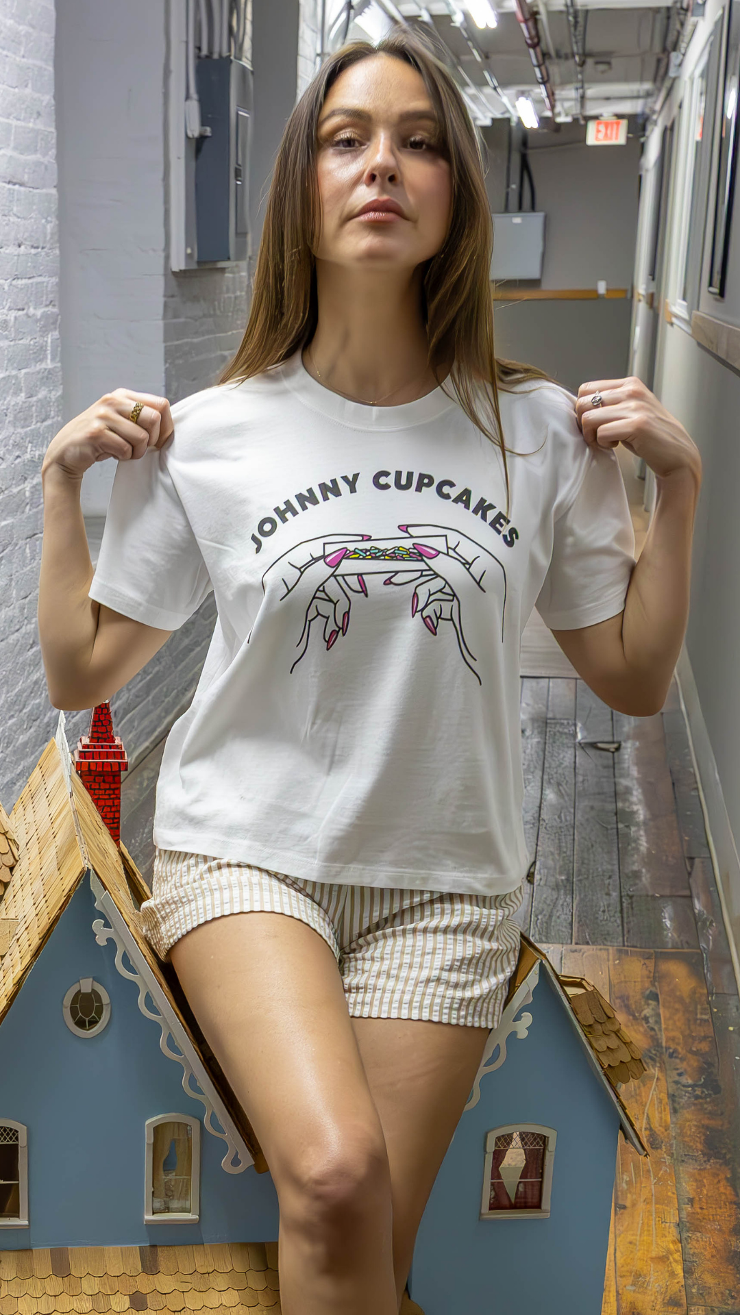 Women's Boxy Sprinkles Joint Short Sleeve Premium Tee