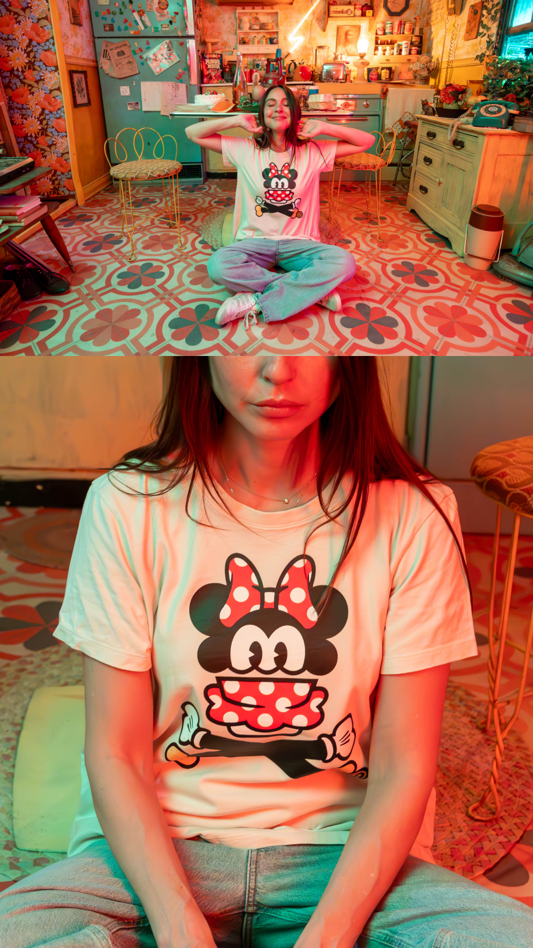 Womens Cinnamon-ie Mouse Crossbones Short Sleeve Premium Tee