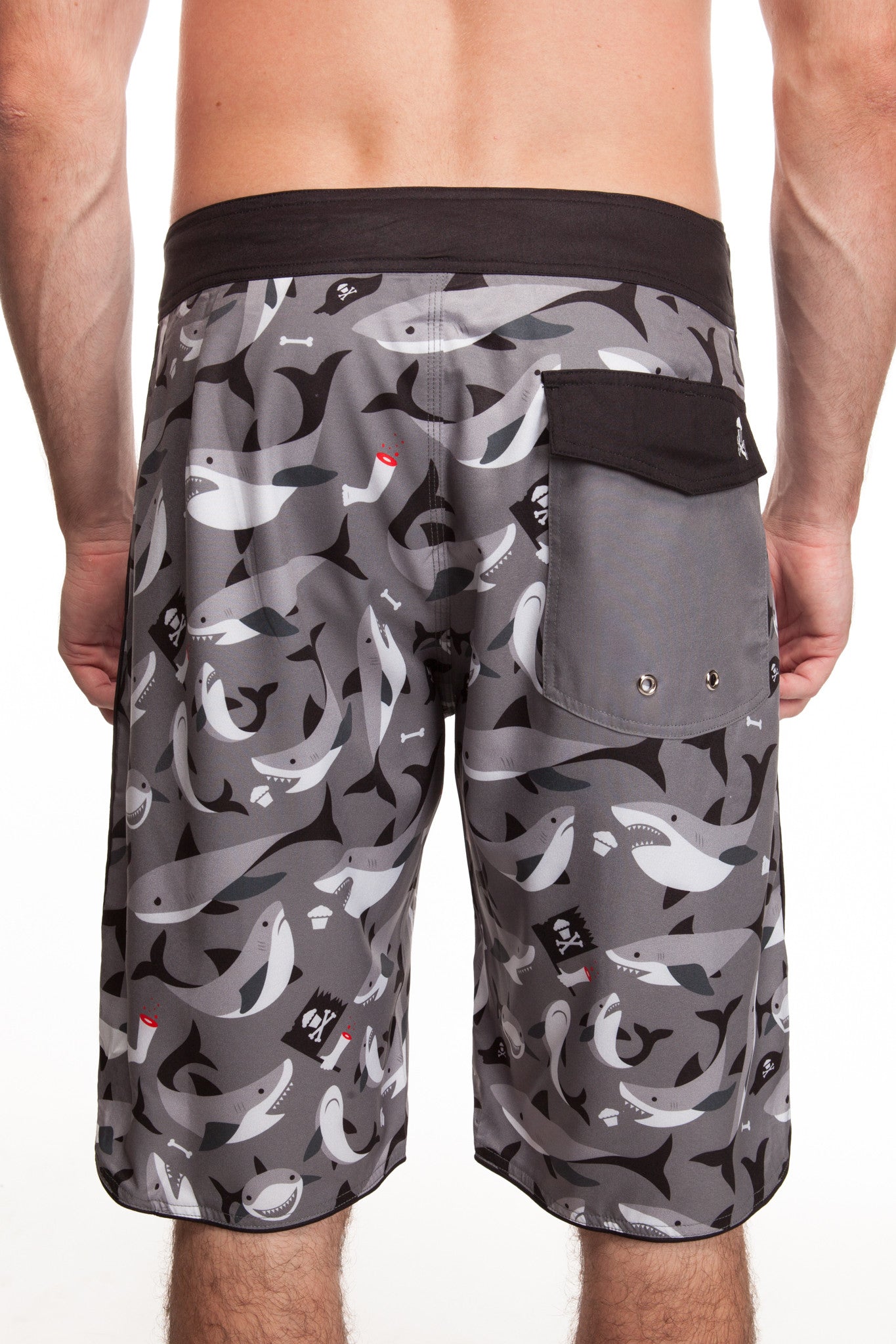JC Vault - Adult Medium - Shark Board Shorts / Size 32