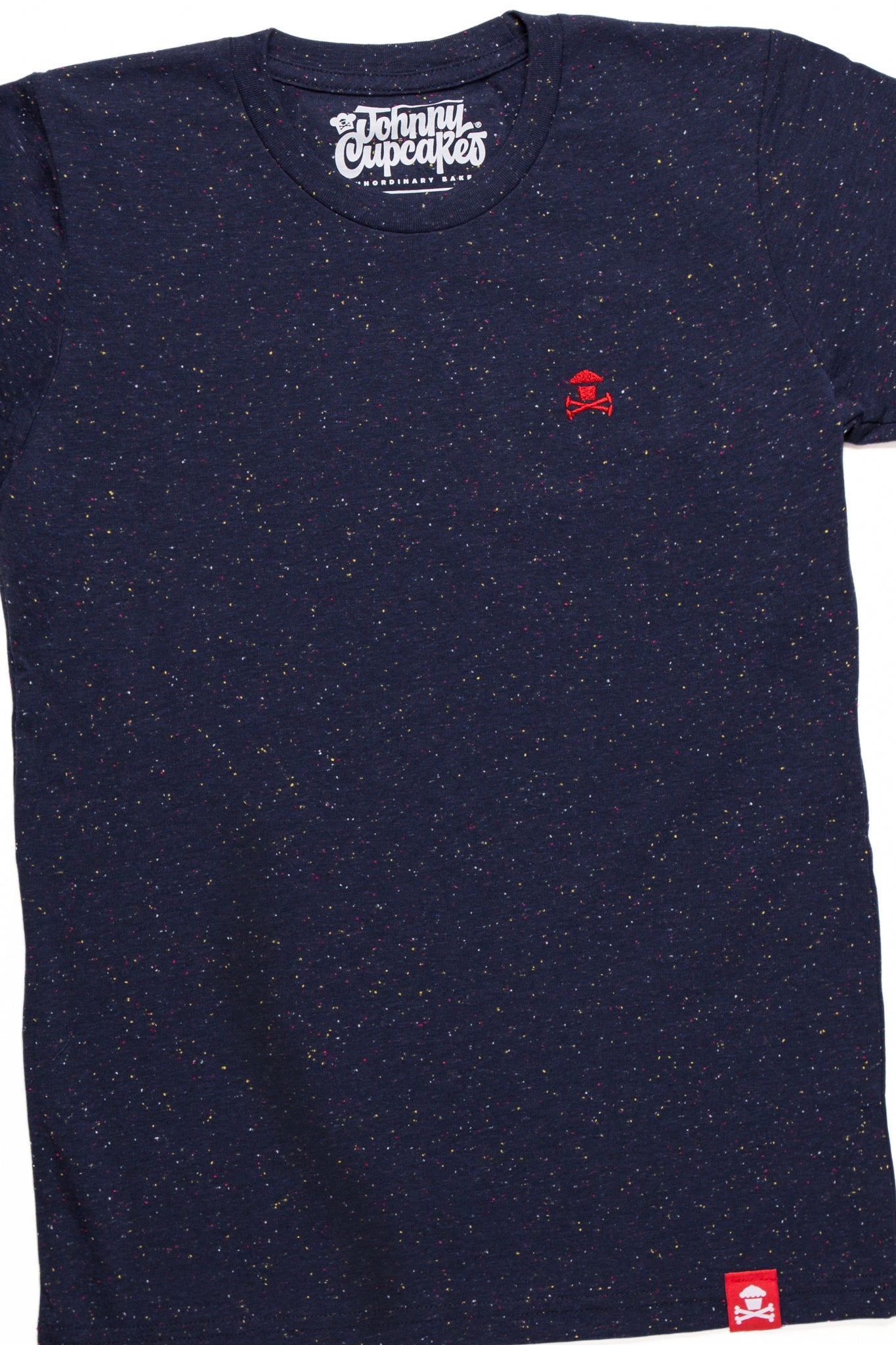 $10 Sale Tee - Embroidered Crossbones Navy