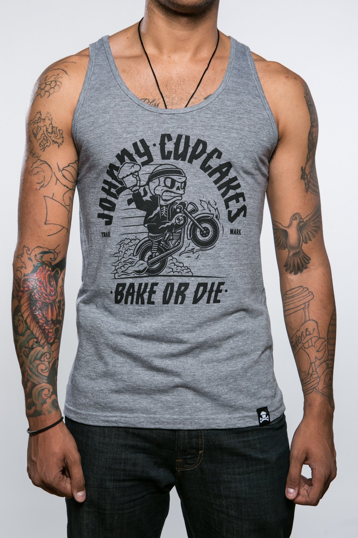 JC Vault - Adult Medium - Skull Boy Tank (Tri-Blend)