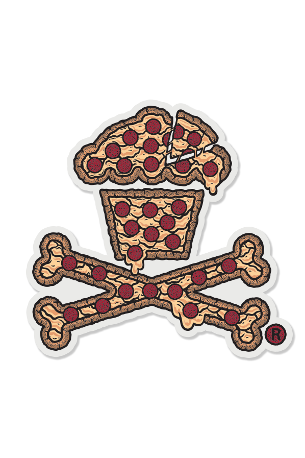 STICKER - Pizza Crossbones